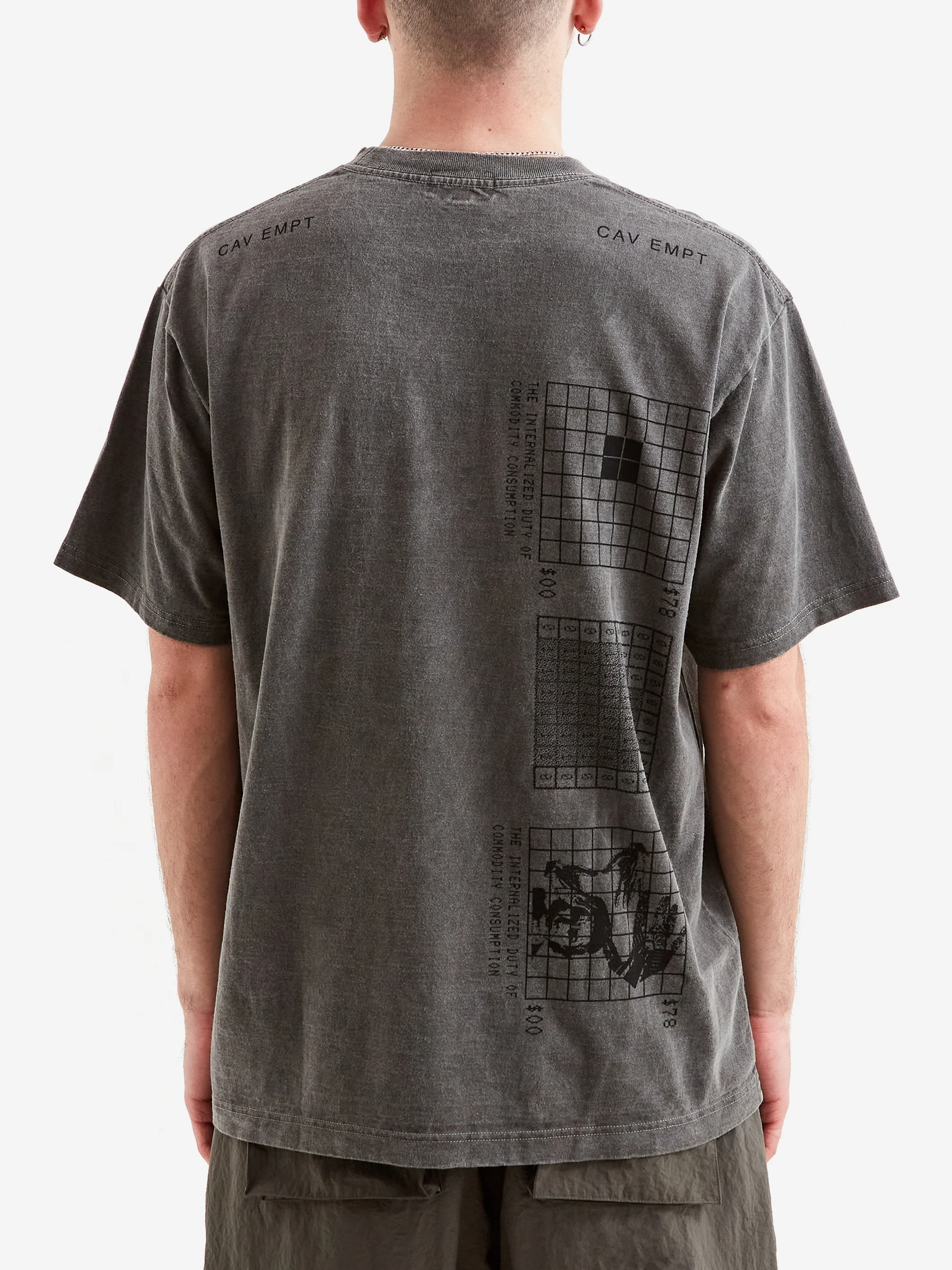 C.E Cav Empt Overdye Internalized Duty T-Shirt - Charcoal - Image 6