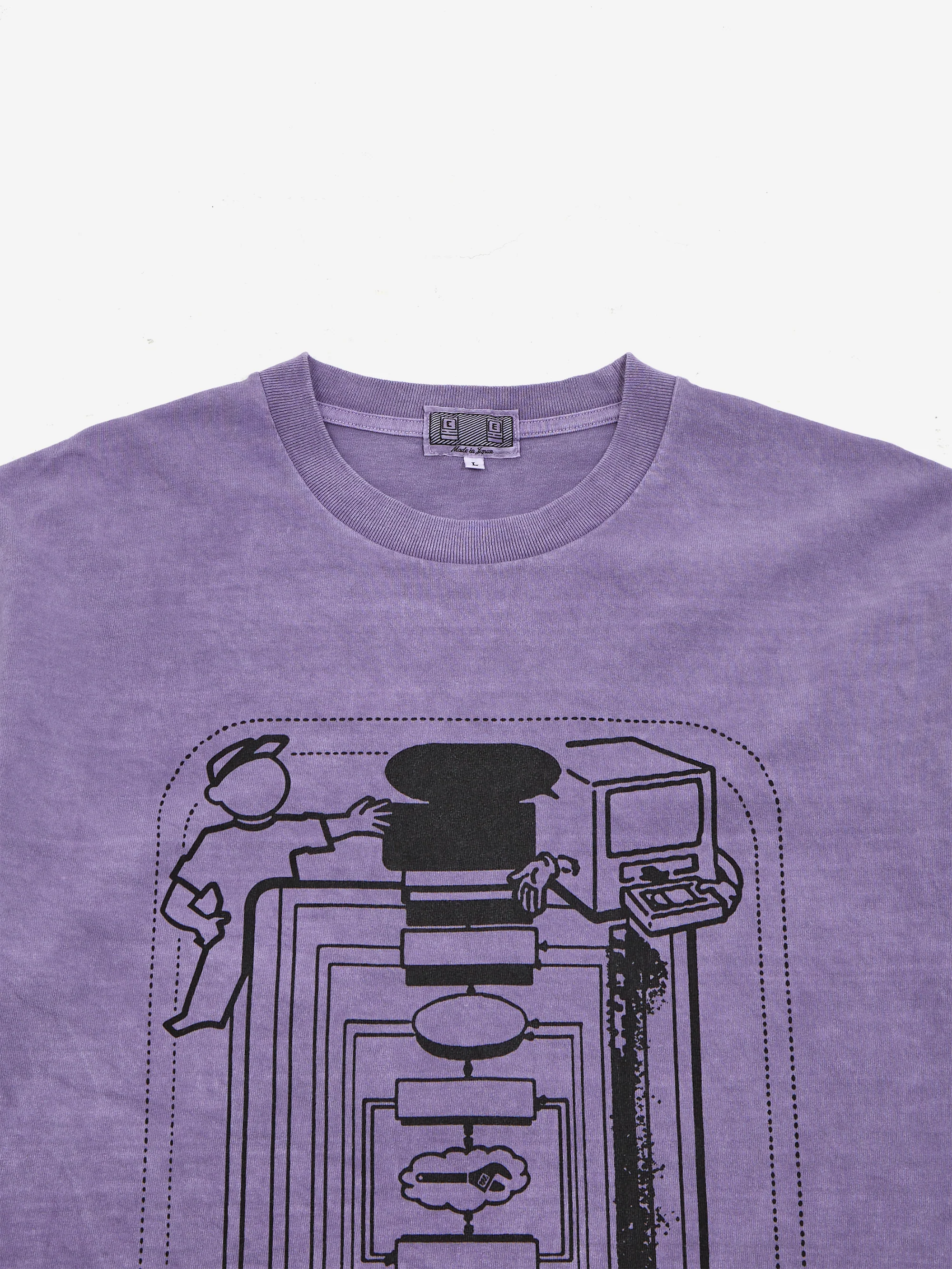 C.E Cav Empt Overdye MD Siege Engine Tee - Purple - Image 3
