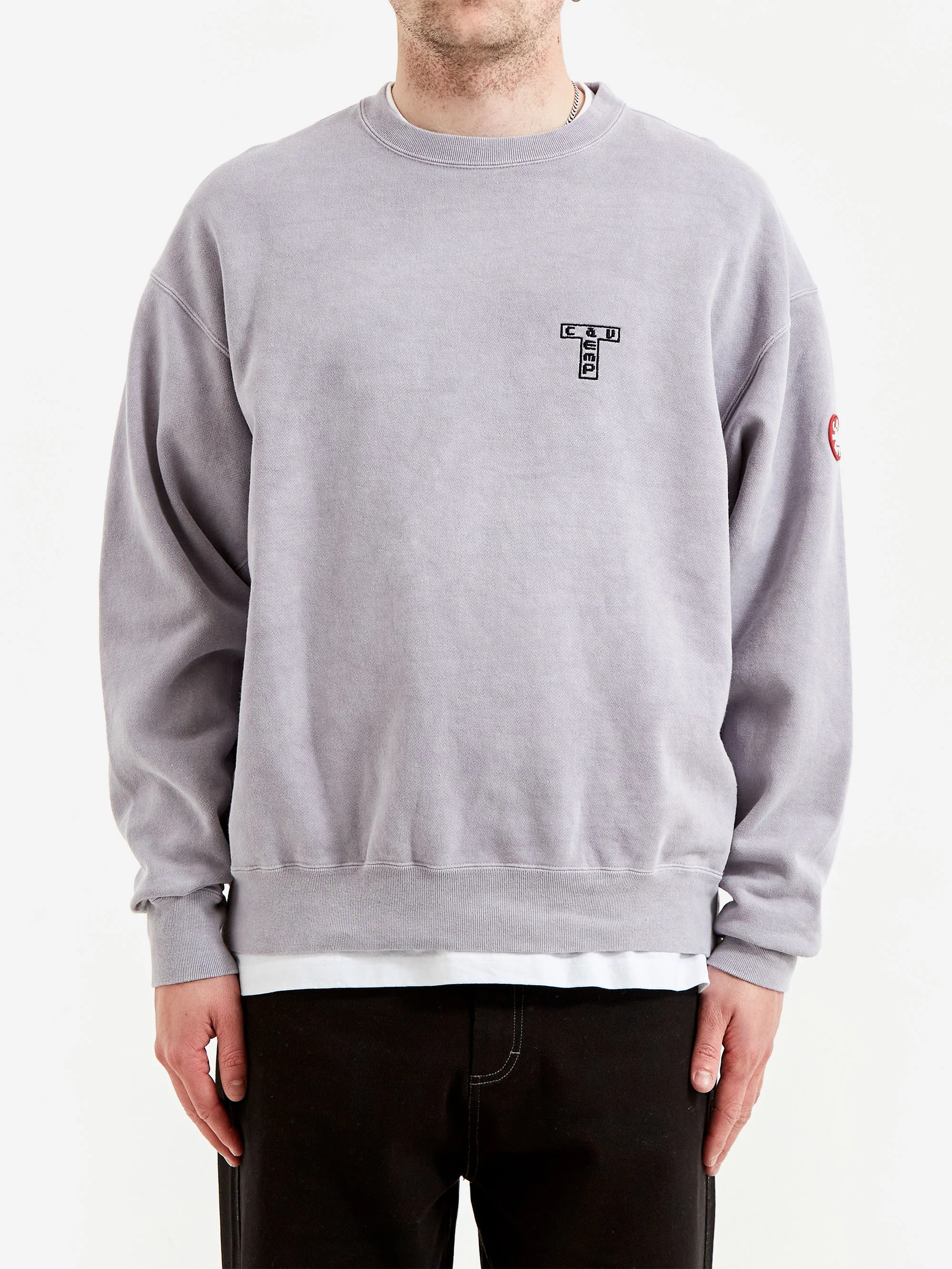 C.E Cav Empt Overdye T Cav Emp Crew Neck - Grey - Image 2