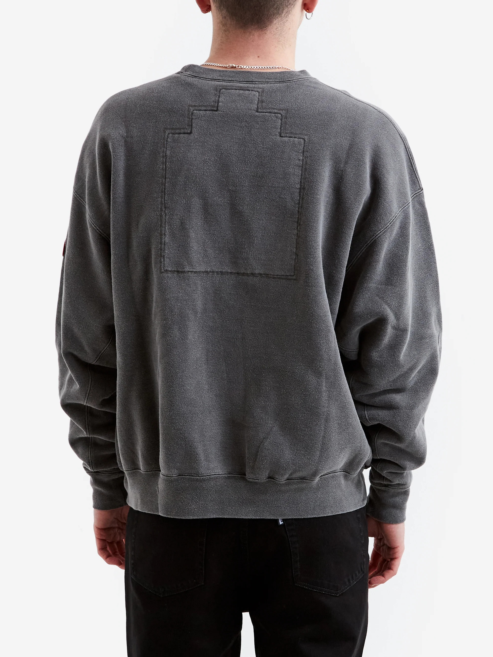 C.E Cav Empt Overdye WB Headsx4 C.E Crew Neck - Charcoal - Image 6