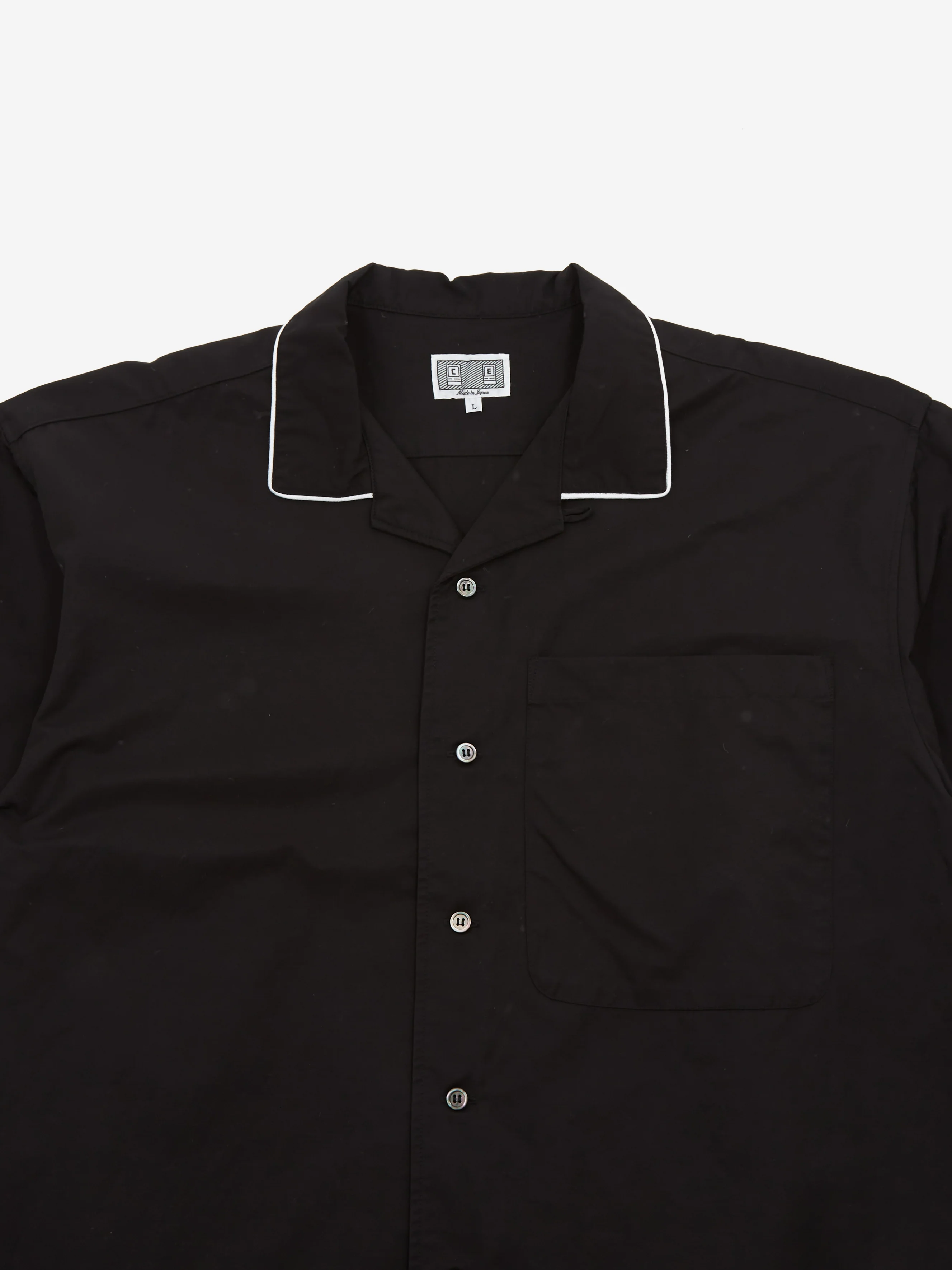 C.E Cav Empt Piping LPOC Short Sleeve Shirt - Black - Image 3