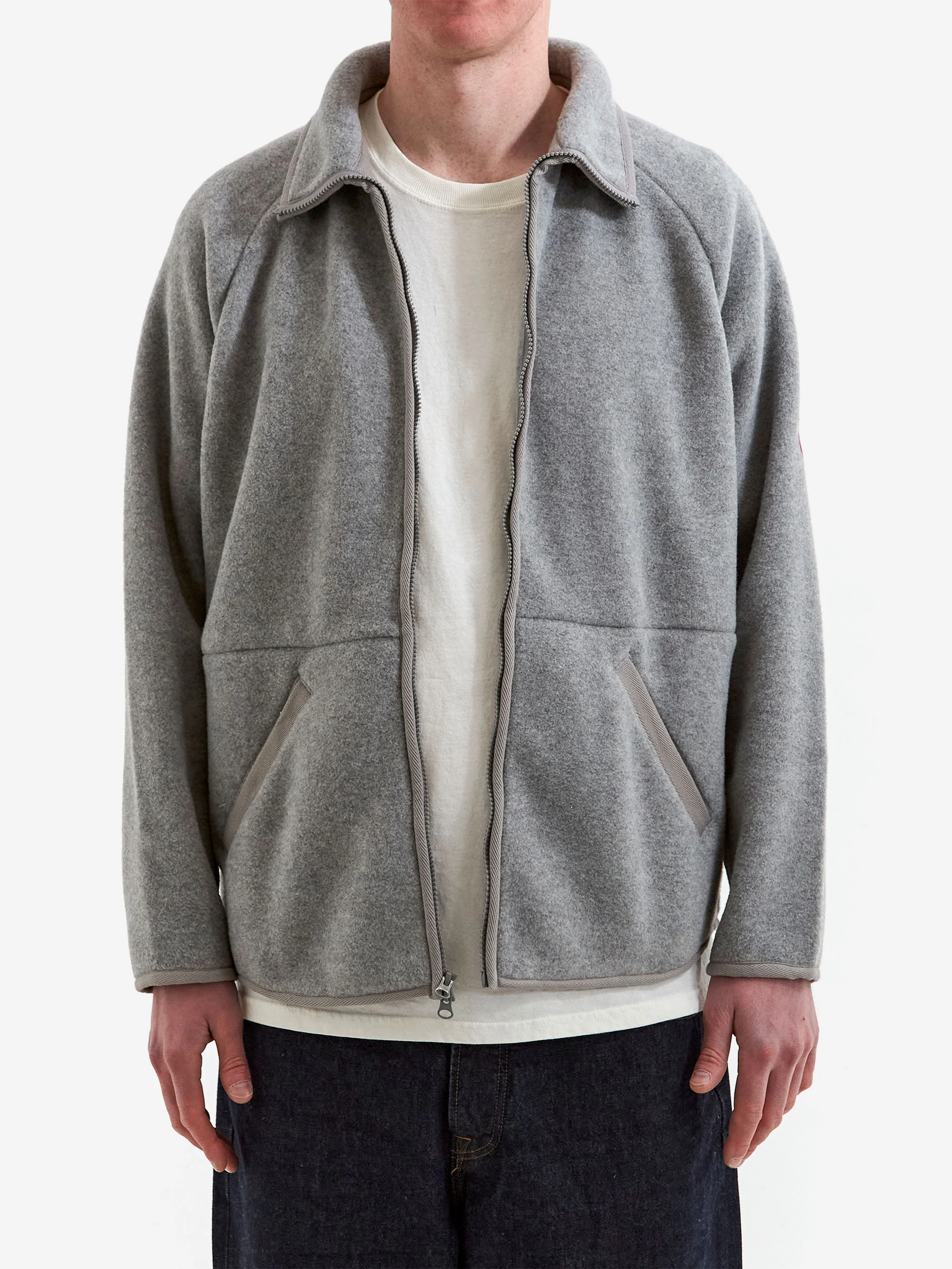 C.E. Cav Empt Pw Fleece Zip Up - Grey - Image 2