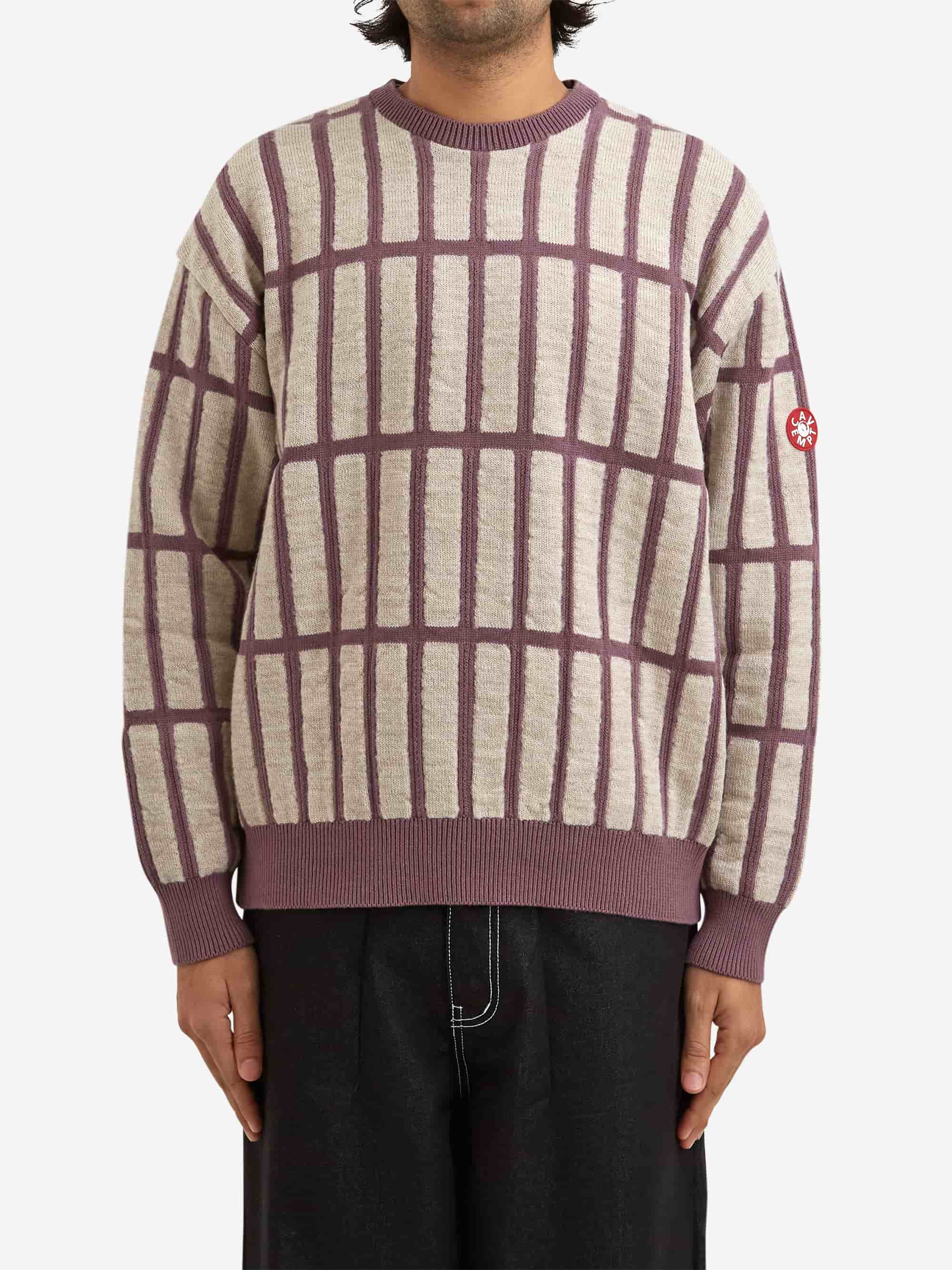 C.E Cav Empt Rectangular Bar Knit - Purple - Image 2