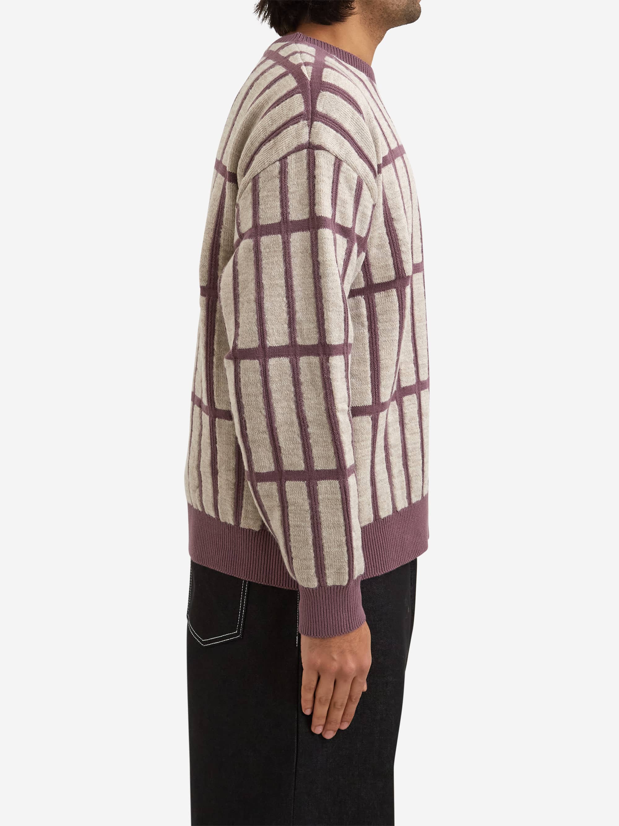C.E Cav Empt Rectangular Bar Knit - Purple - Image 3