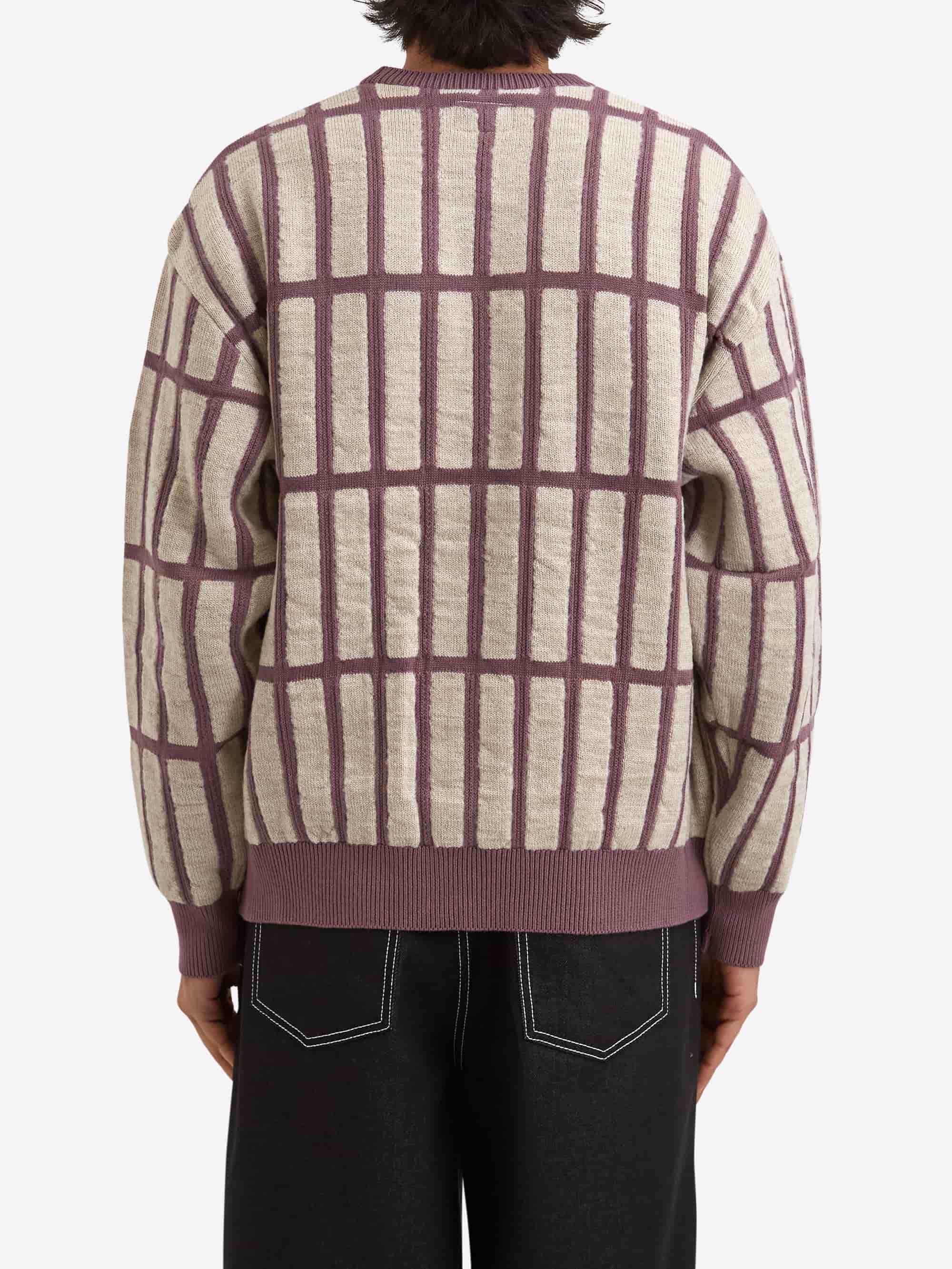 C.E Cav Empt Rectangular Bar Knit - Purple - Image 4