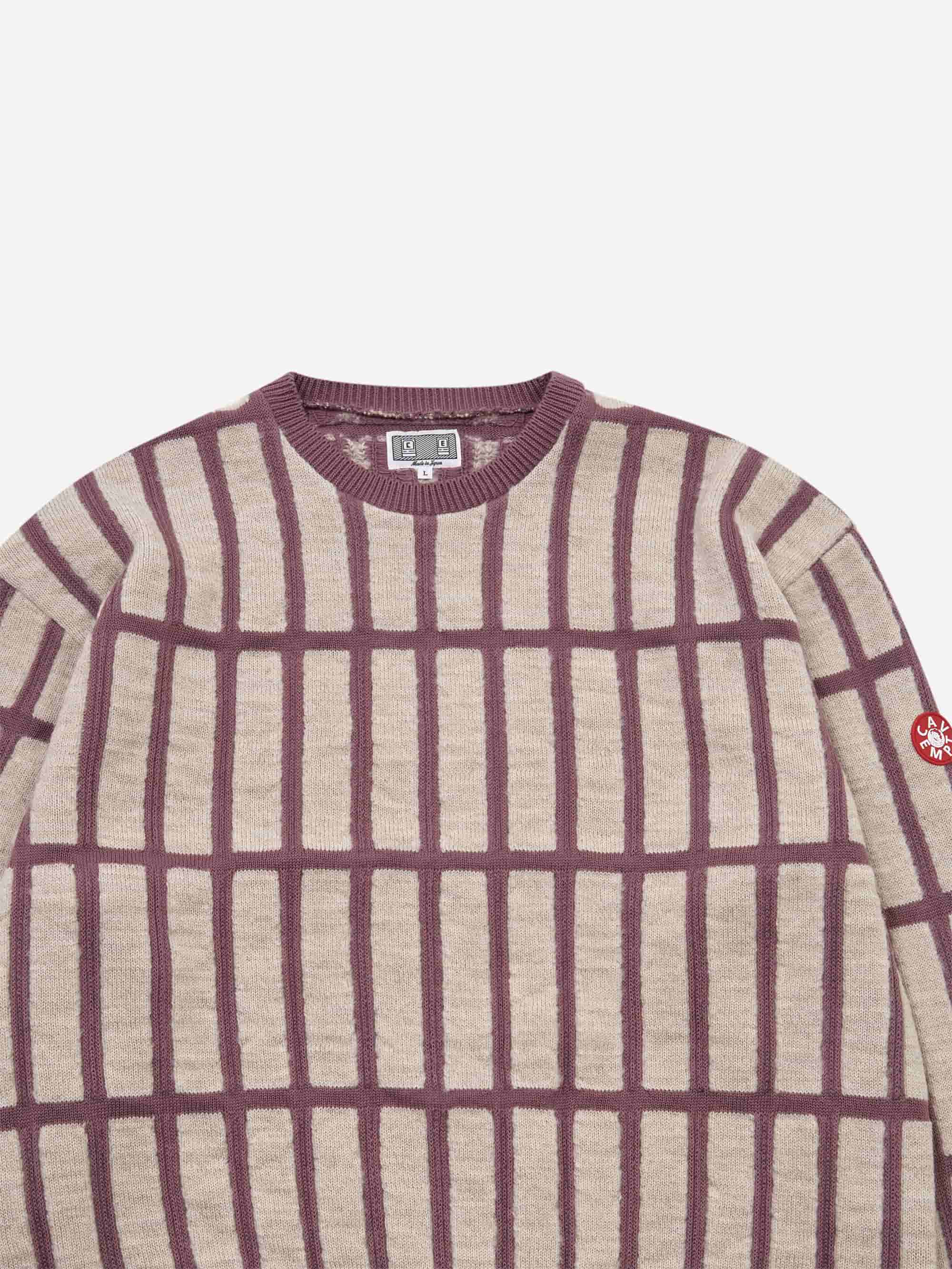 C.E Cav Empt Rectangular Bar Knit - Purple - Image 5
