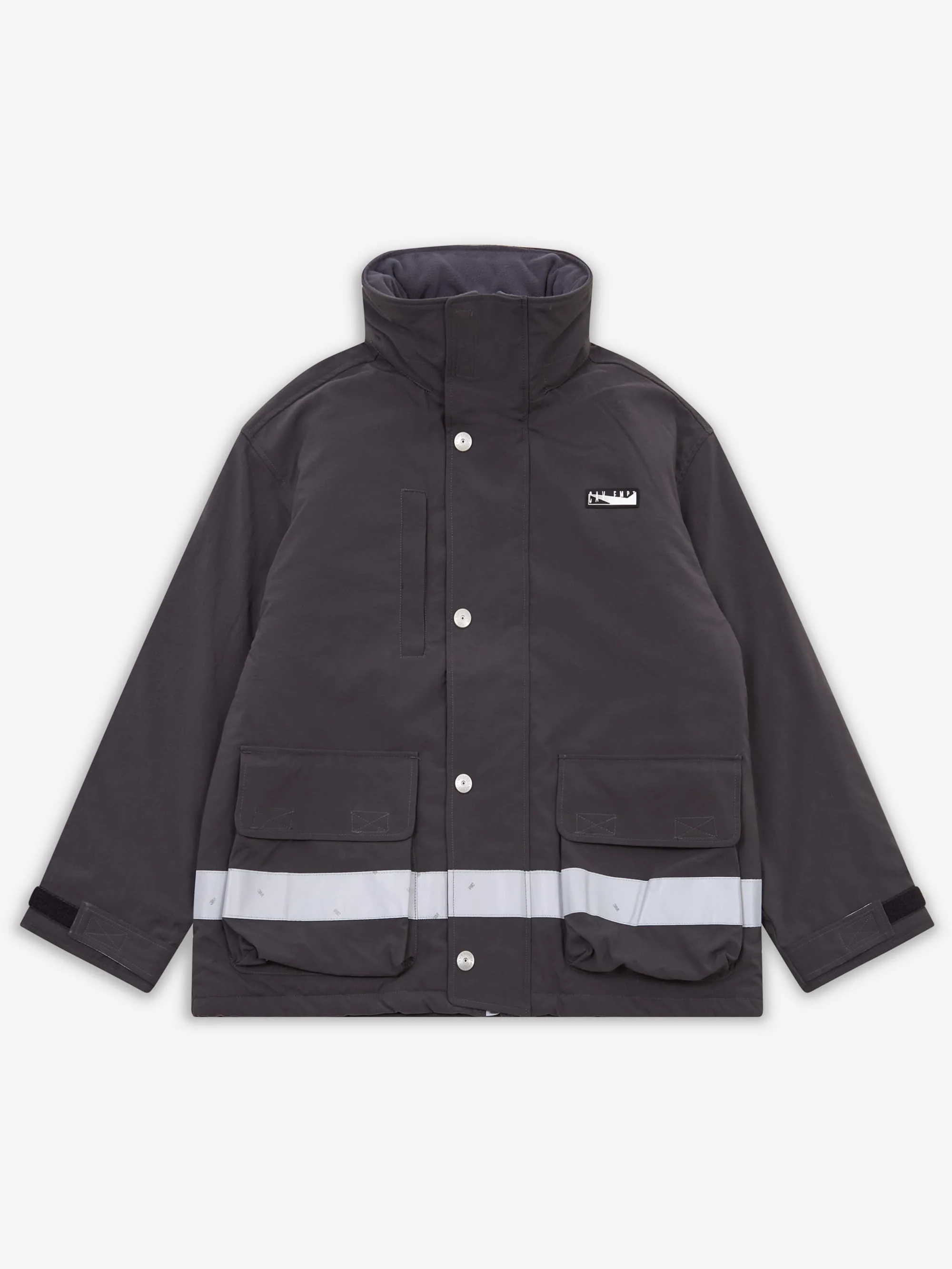 C.E Cav Empt Reflective Tape Watch Jacket - Charcoal