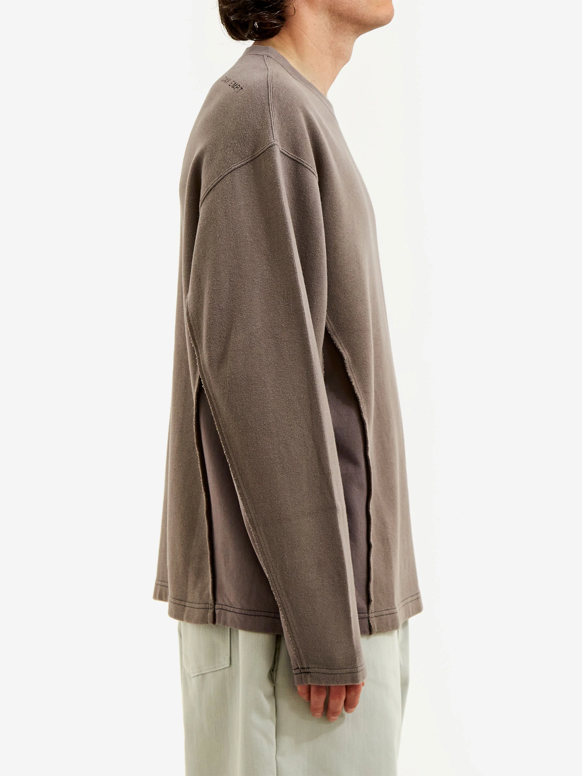 C.E Cav Empt Side Seam Double Knit Long Sleeve - Charcoal - Image 5