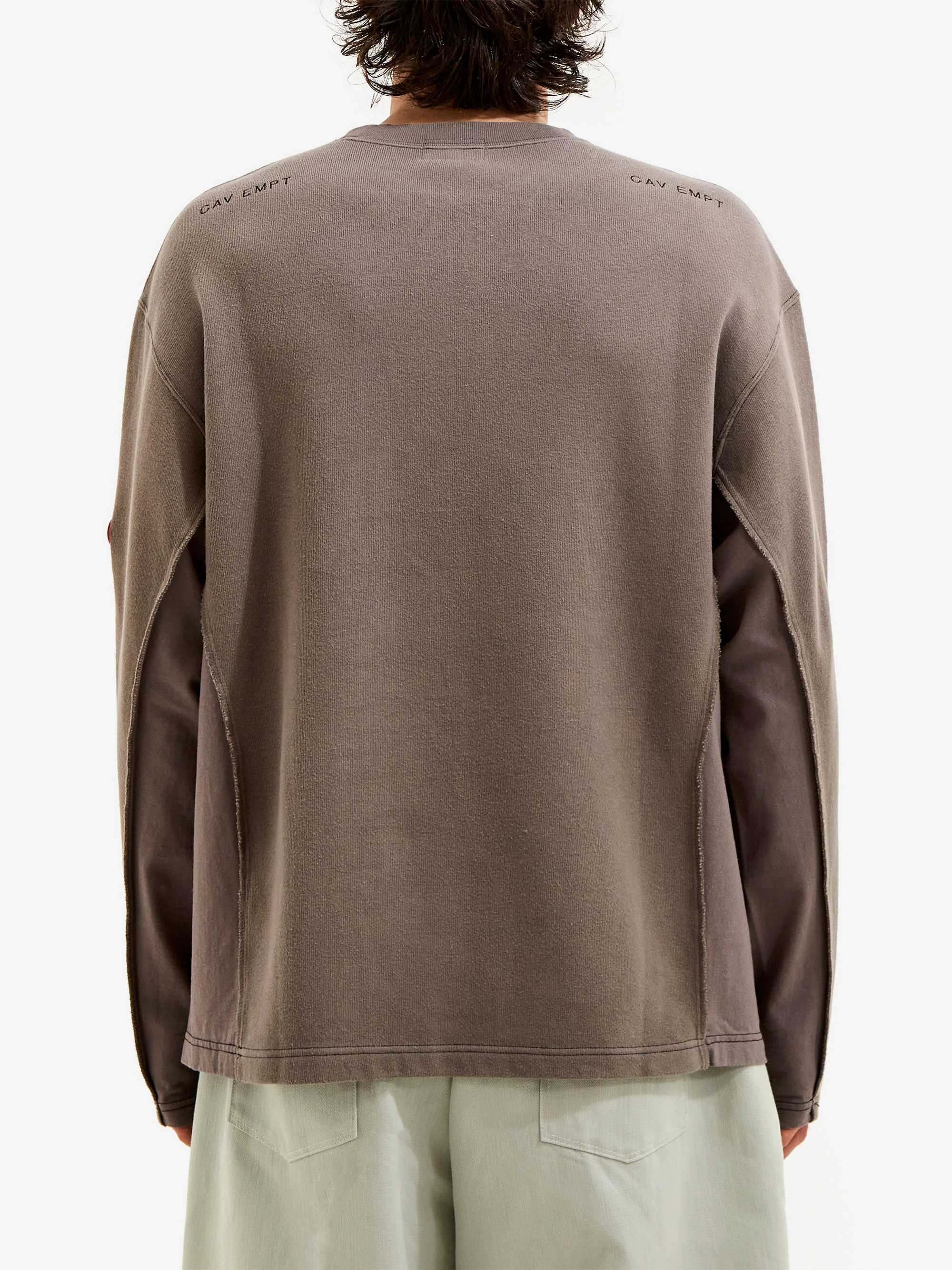 C.E Cav Empt Side Seam Double Knit Long Sleeve - Charcoal - Image 6