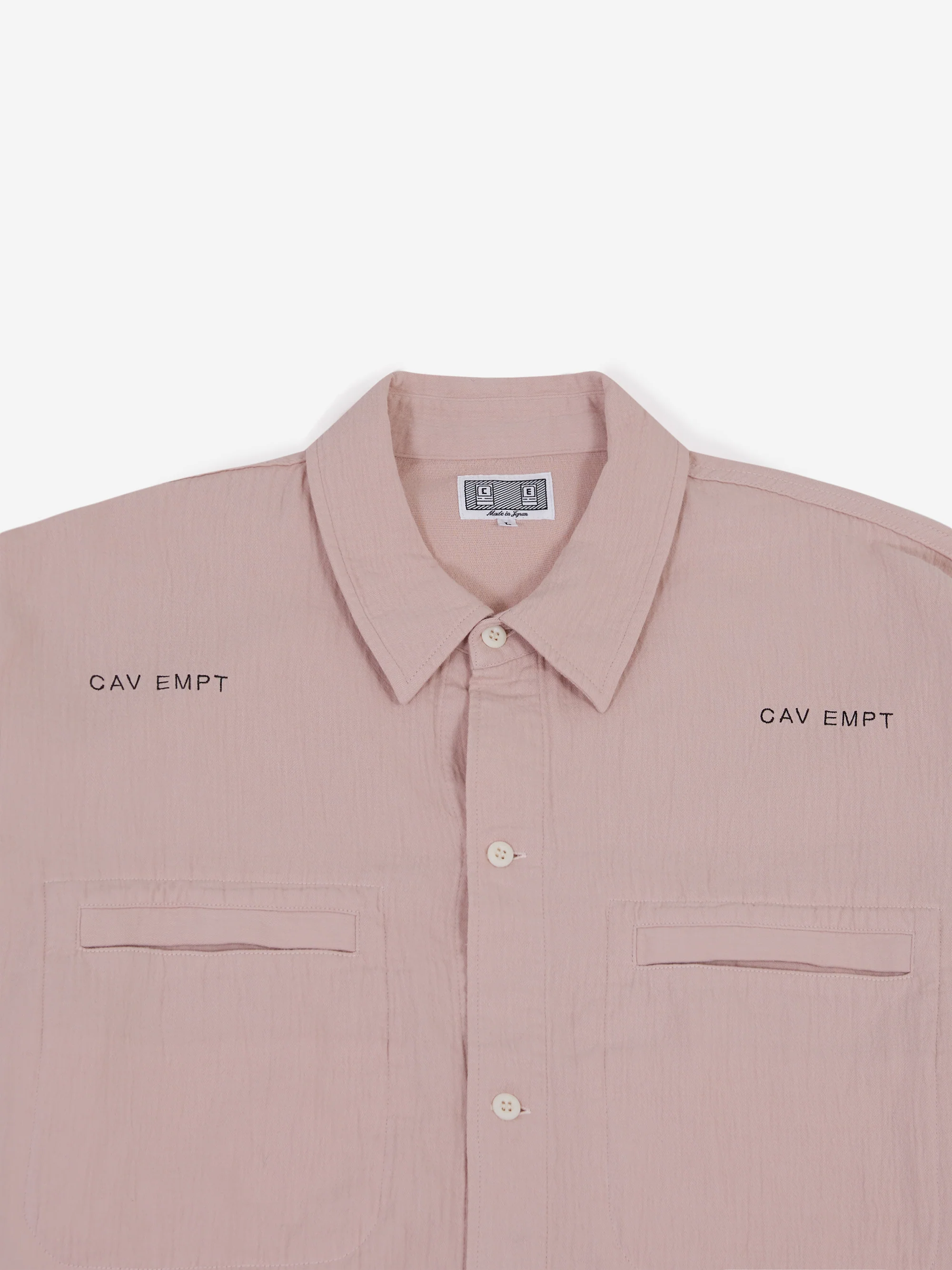 C.E Cav Empt Soft Cotton Casual Shirt - Pink - Image 2
