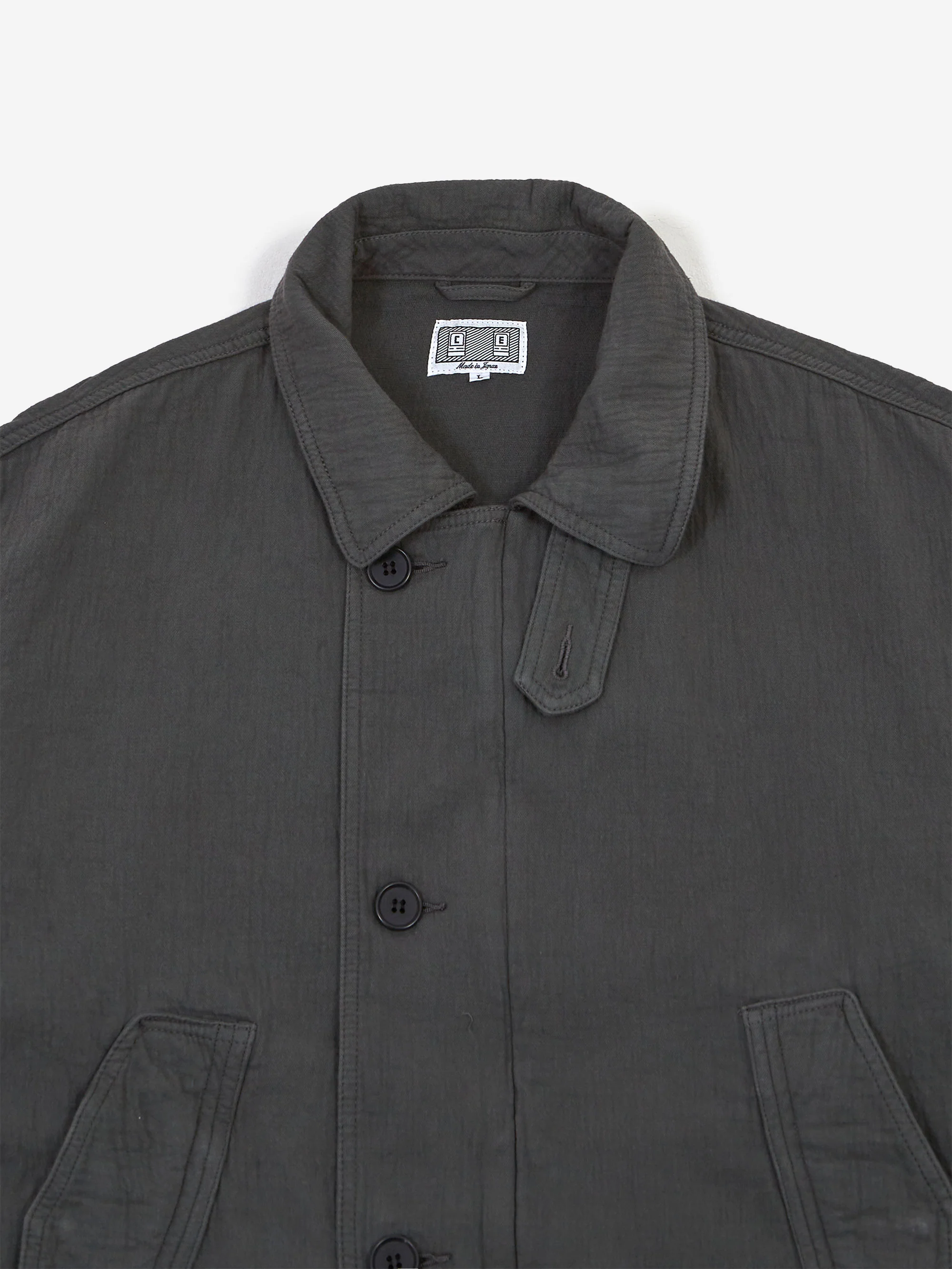 C.E. Cav Empt Soft Cotton Zip Jacket - Charcoal - Image 3