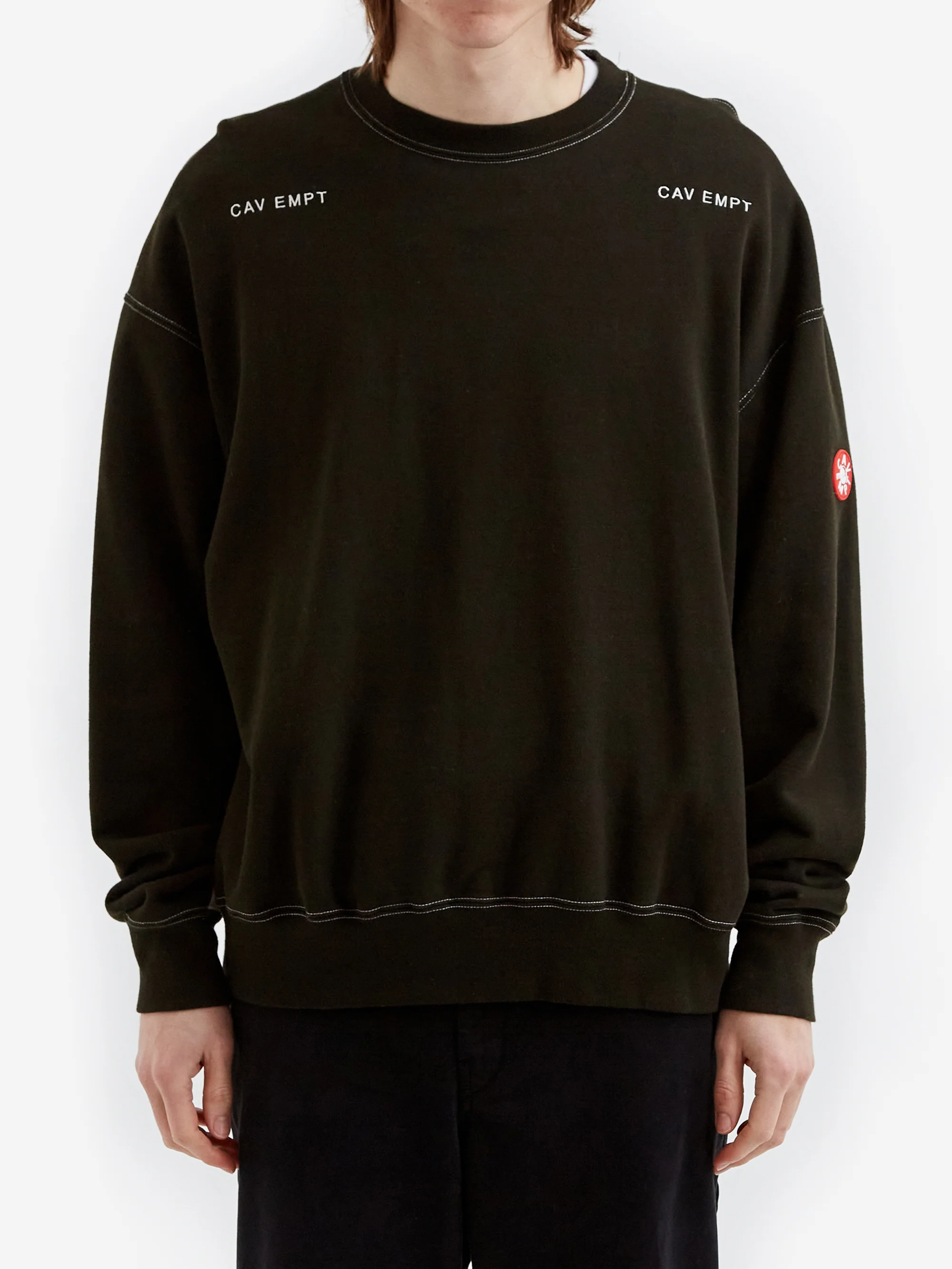 C.E Cav Empt Solid Crew Neck #2 - Black - Image 2