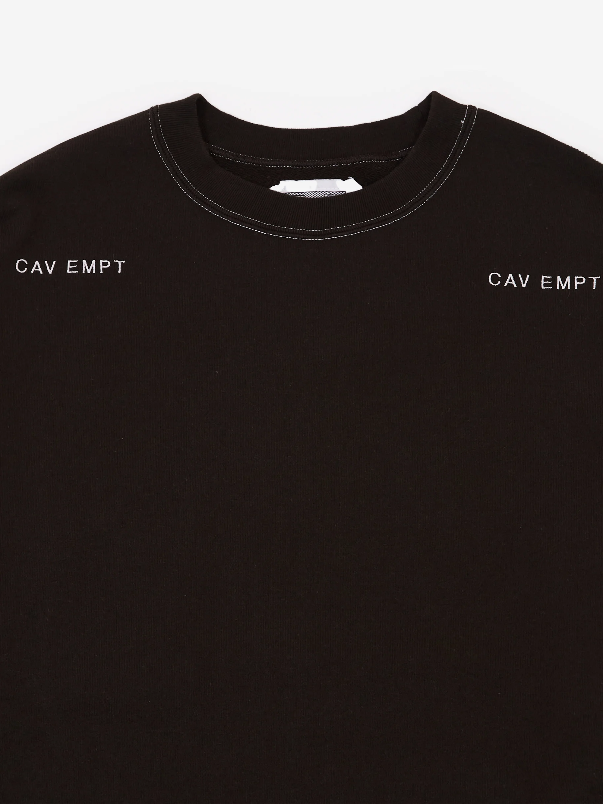 C.E Cav Empt Solid Crew Neck #2 - Black - Image 3