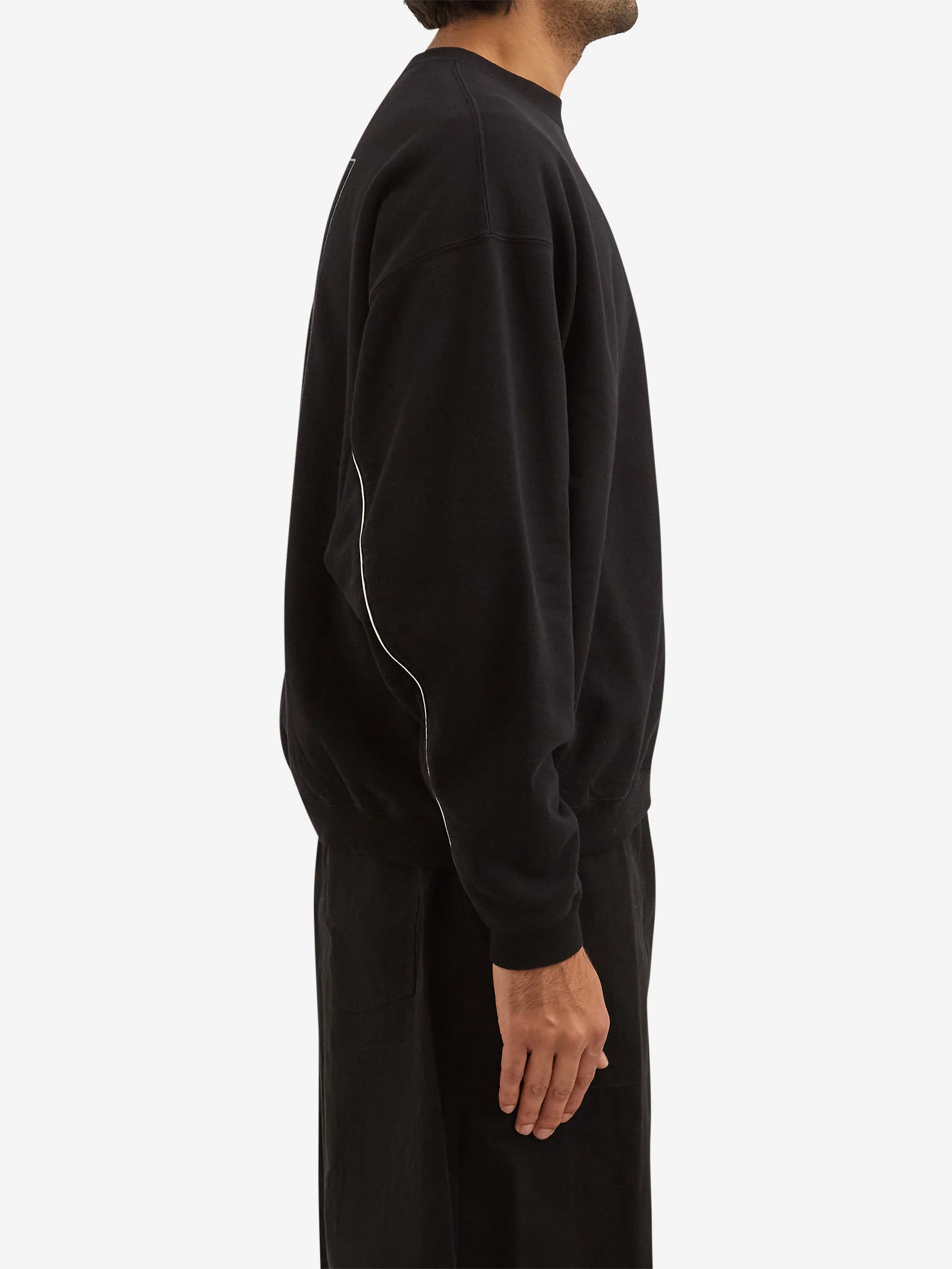 C.E Cav Empt Solid Loose Crew Neck - Black - Image 5