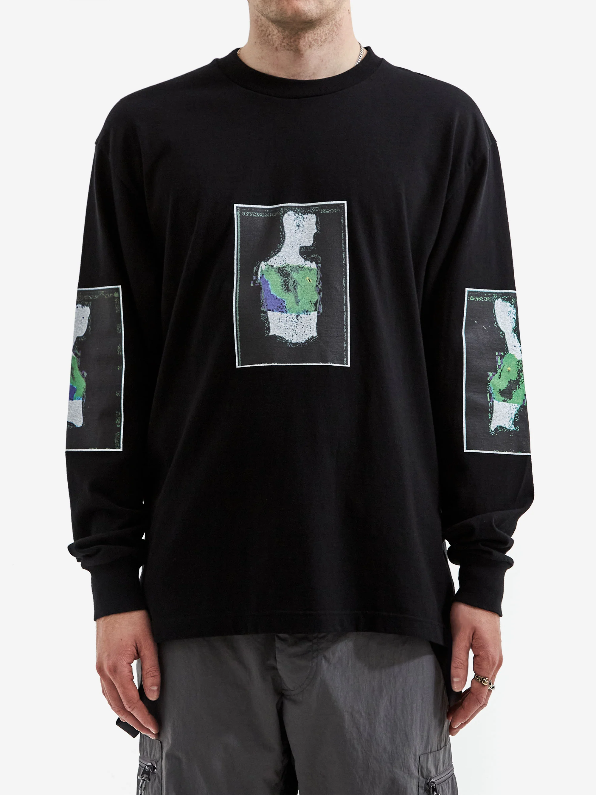 C.E Cav Empt Torshin SEQ Long Sleeve T-Shirt - Black - Image 2