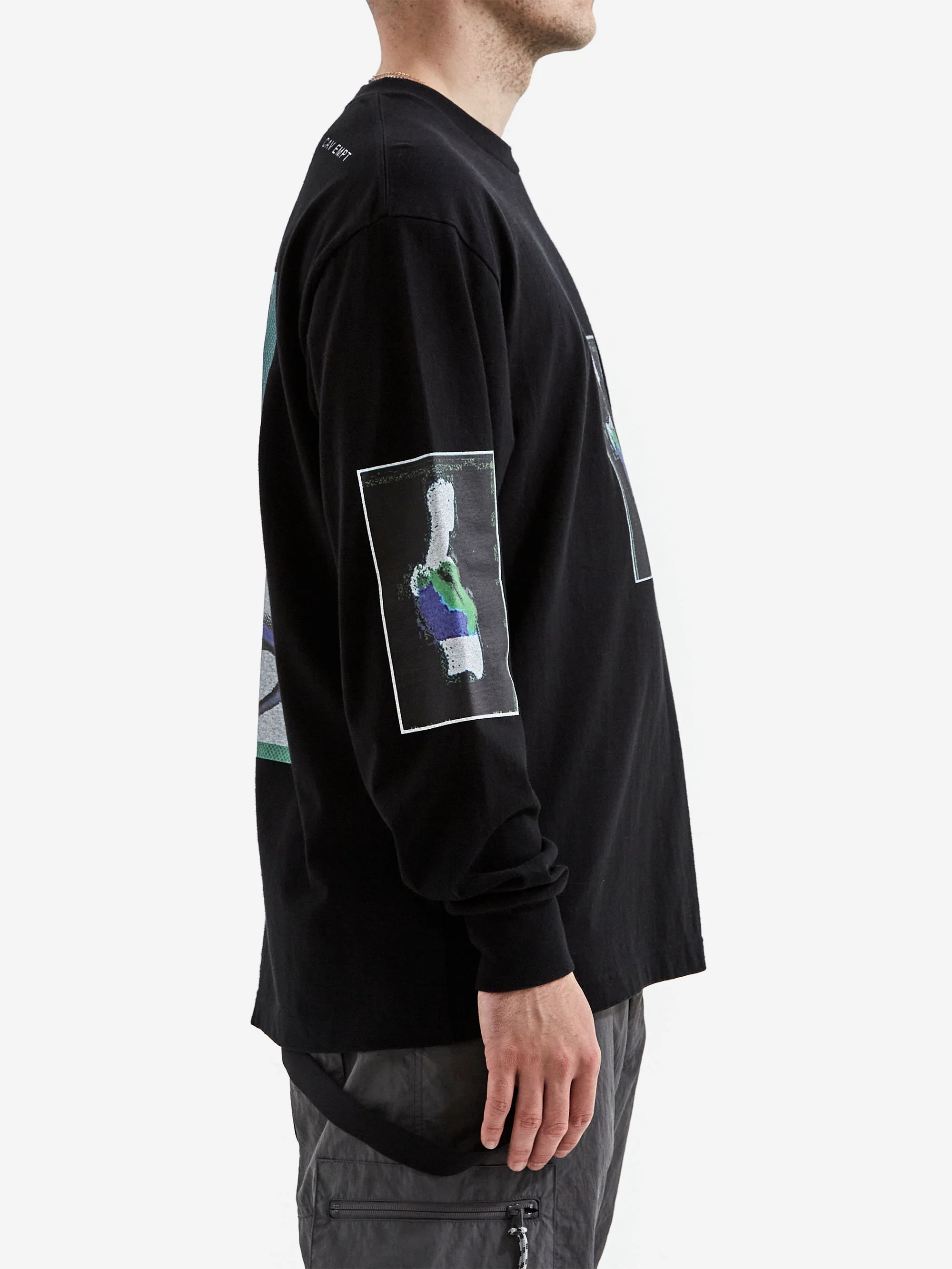 C.E Cav Empt Torshin SEQ Long Sleeve T-Shirt - Black - Image 3