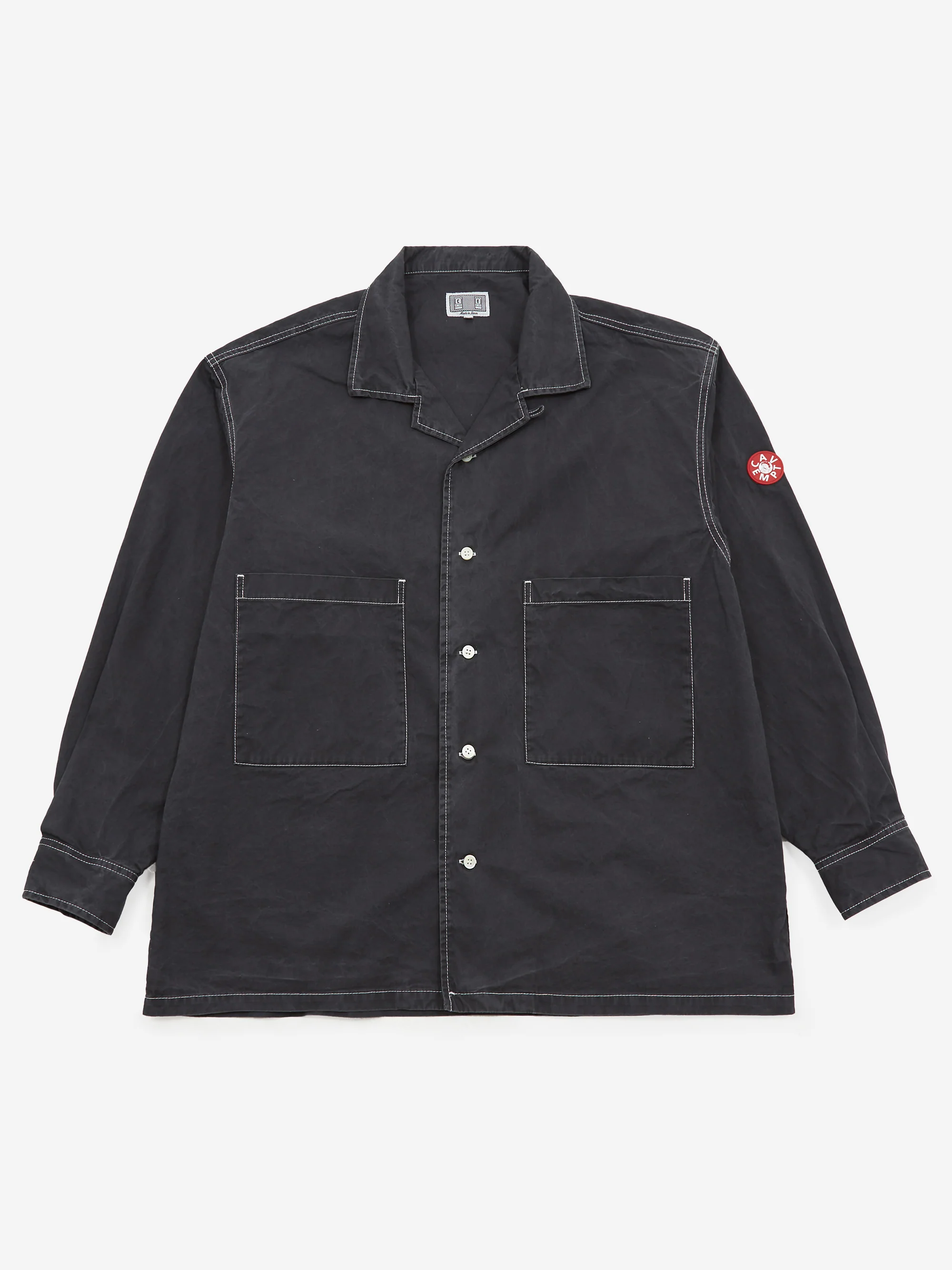 C.E Cav Empt Washed Open Shirt - Black