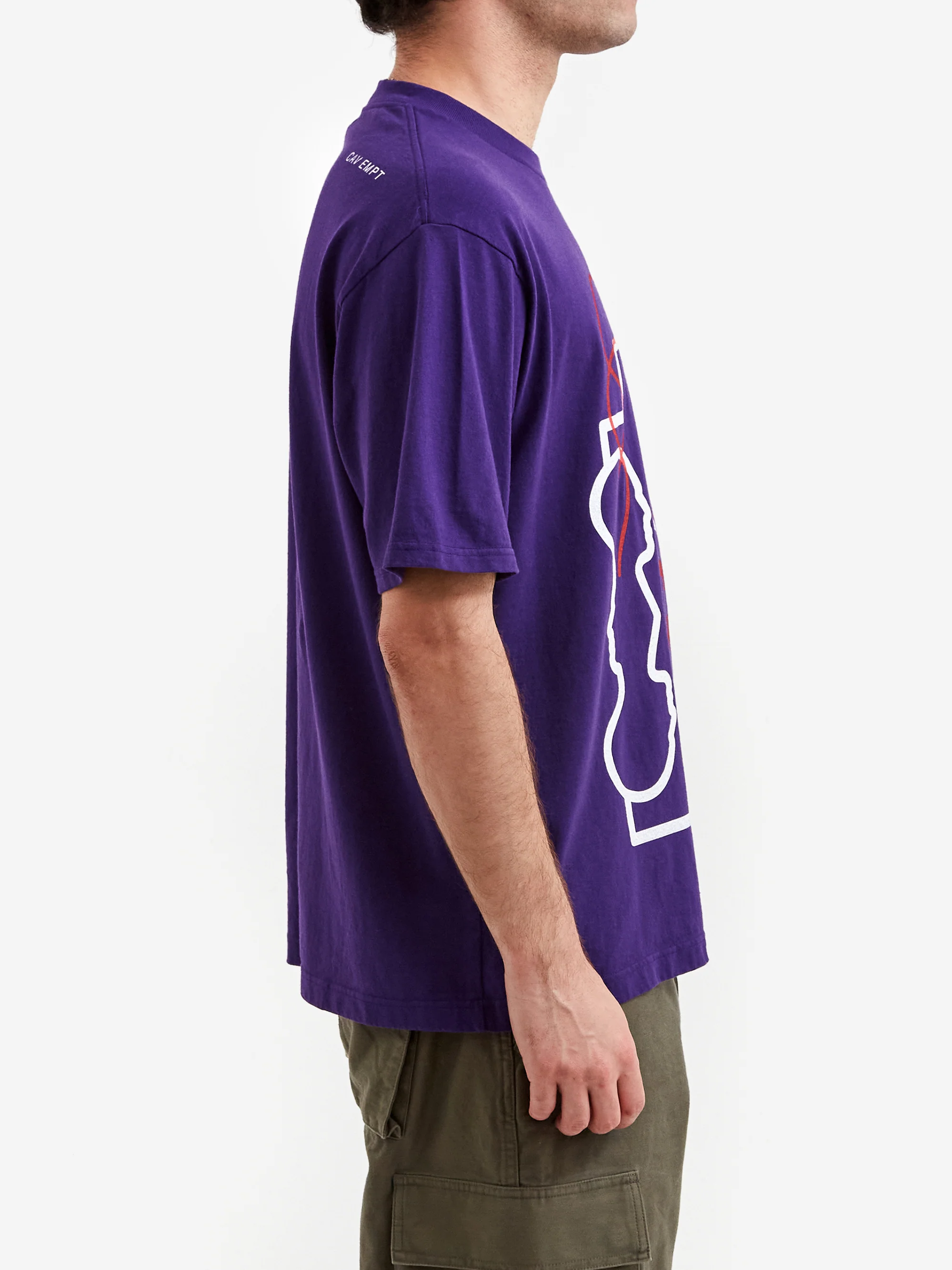 C.E Cav Empt WB Ziggurat Heads II star C.E Red T-Shirt - Purple - Image 5