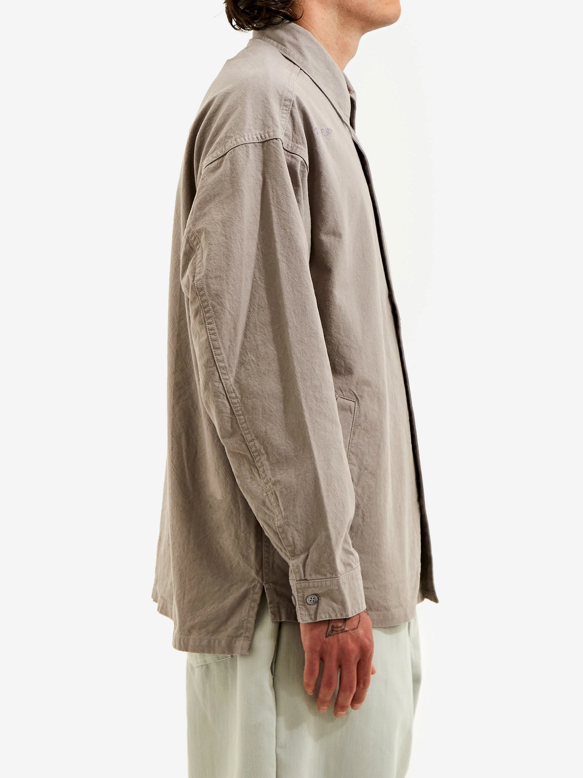 C.E Cav Empt Welt Pockets Big Shirt - Grey - Image 6