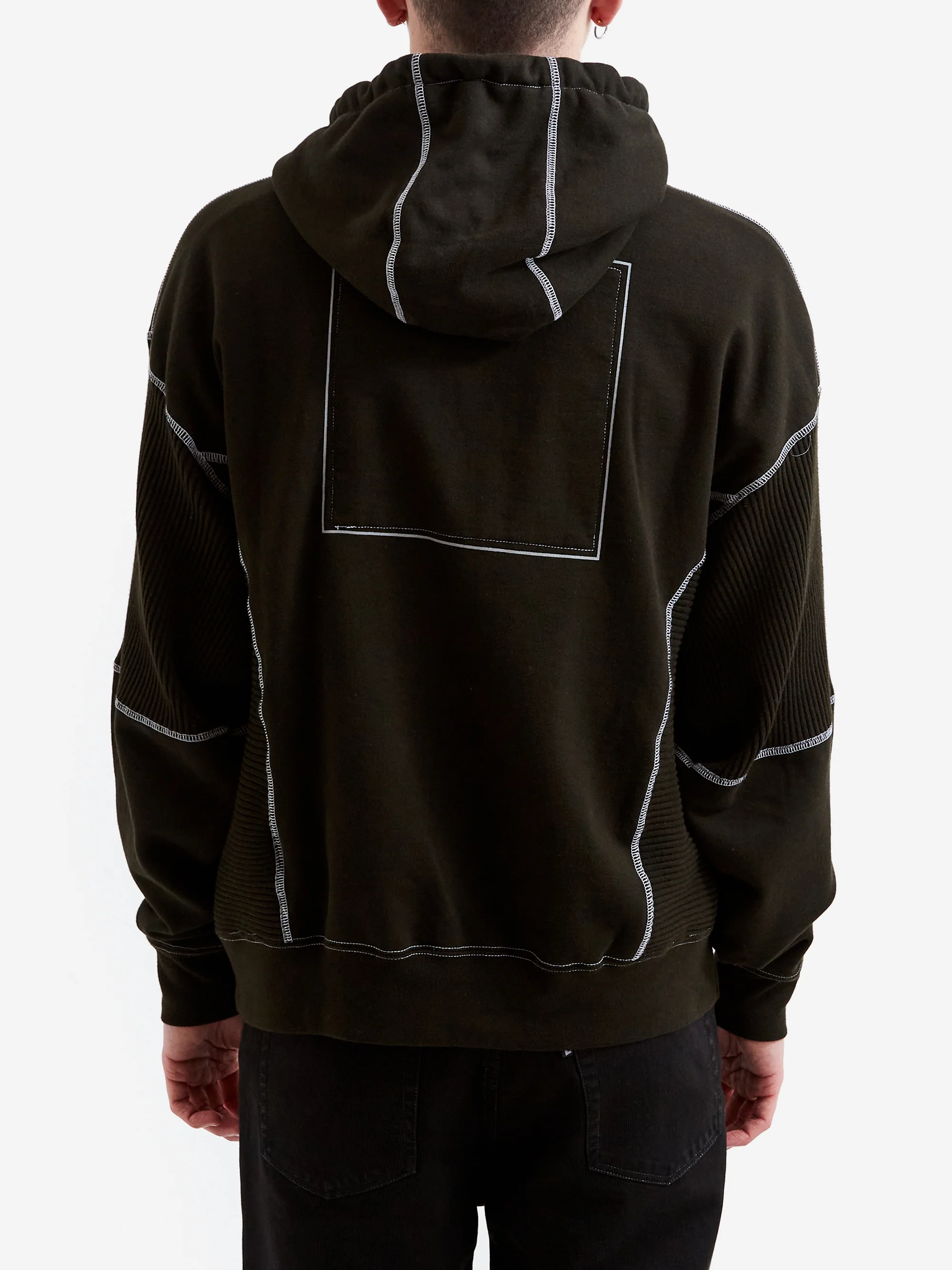 C.E Cav Empt Wide Rib Cut Heavy Hoodie - Black - Image 6