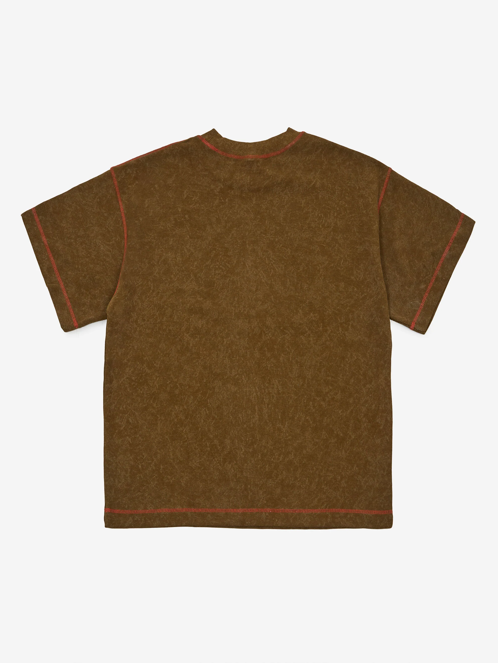 Candice Chameleon Waffle T-Shirt - Olive - Image 4