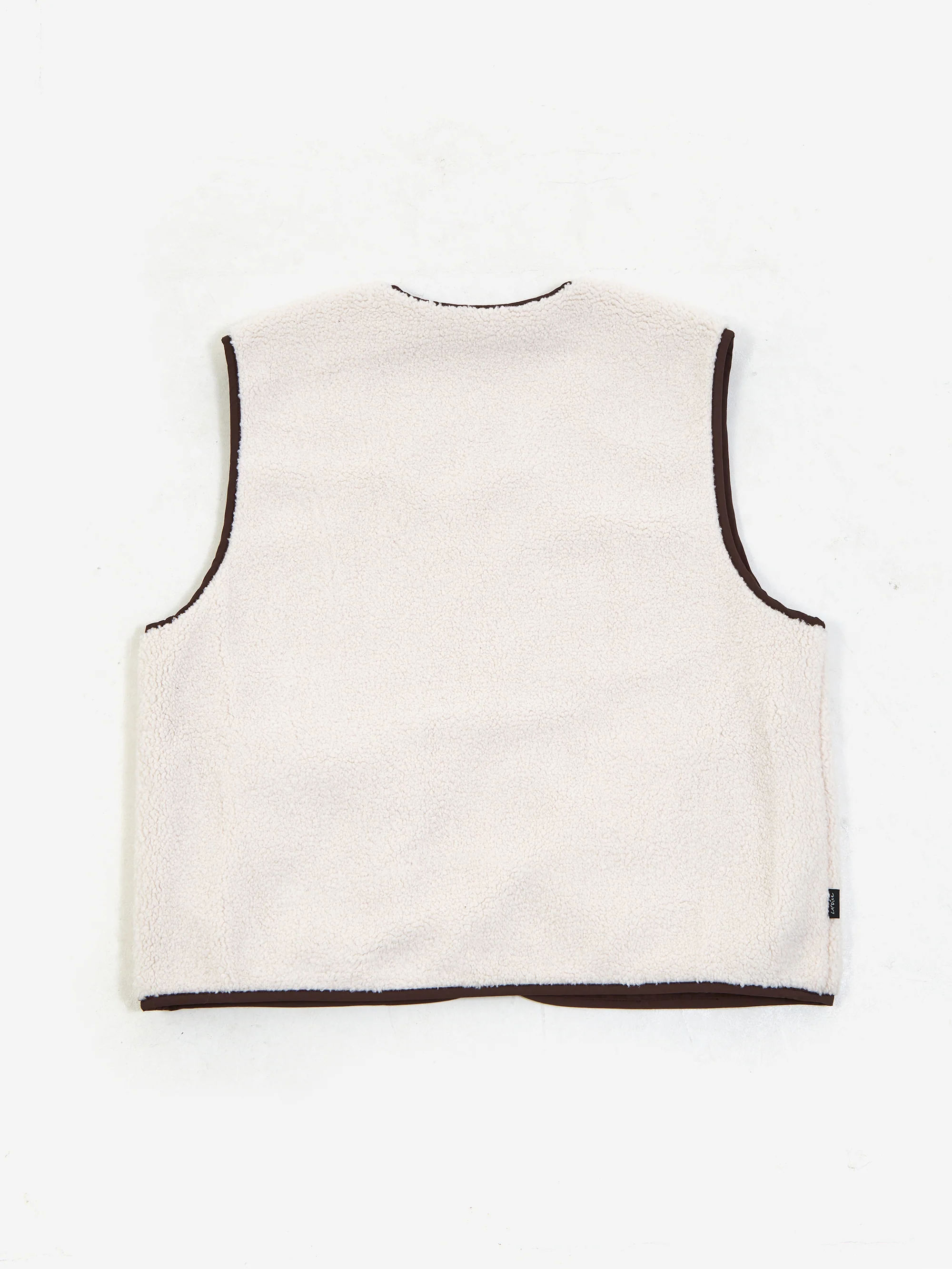 Candice Disguise Reversible Vest - Cream/Brown - Image 8