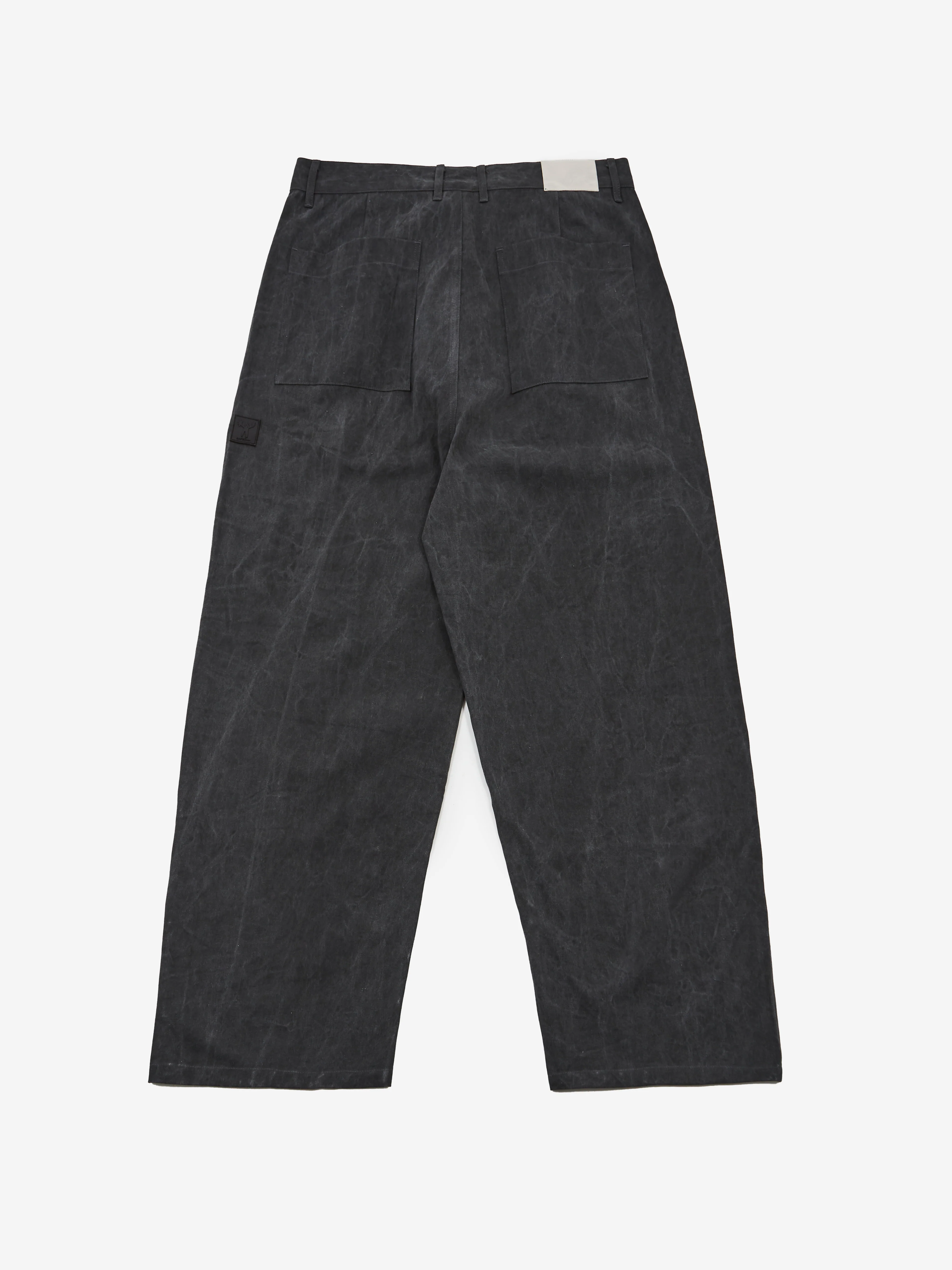 Candice Distant Washed Pleated Pants - Black - Image 4