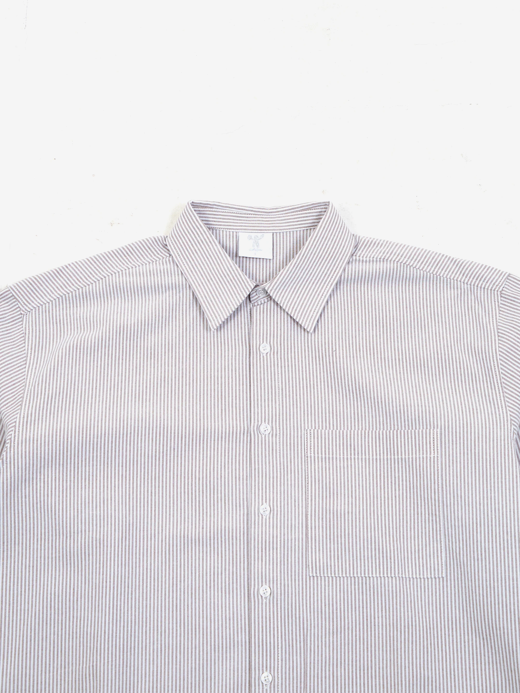 Candice Entrée Oxford Stripe Shirt - Neutral - Image 3