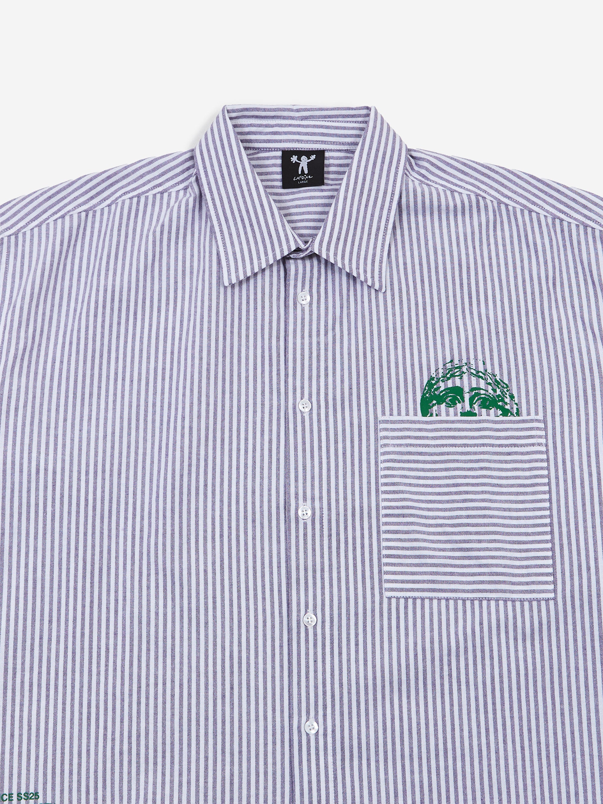 Candice Hidden LS Oxford Shirt - Blue - Image 3