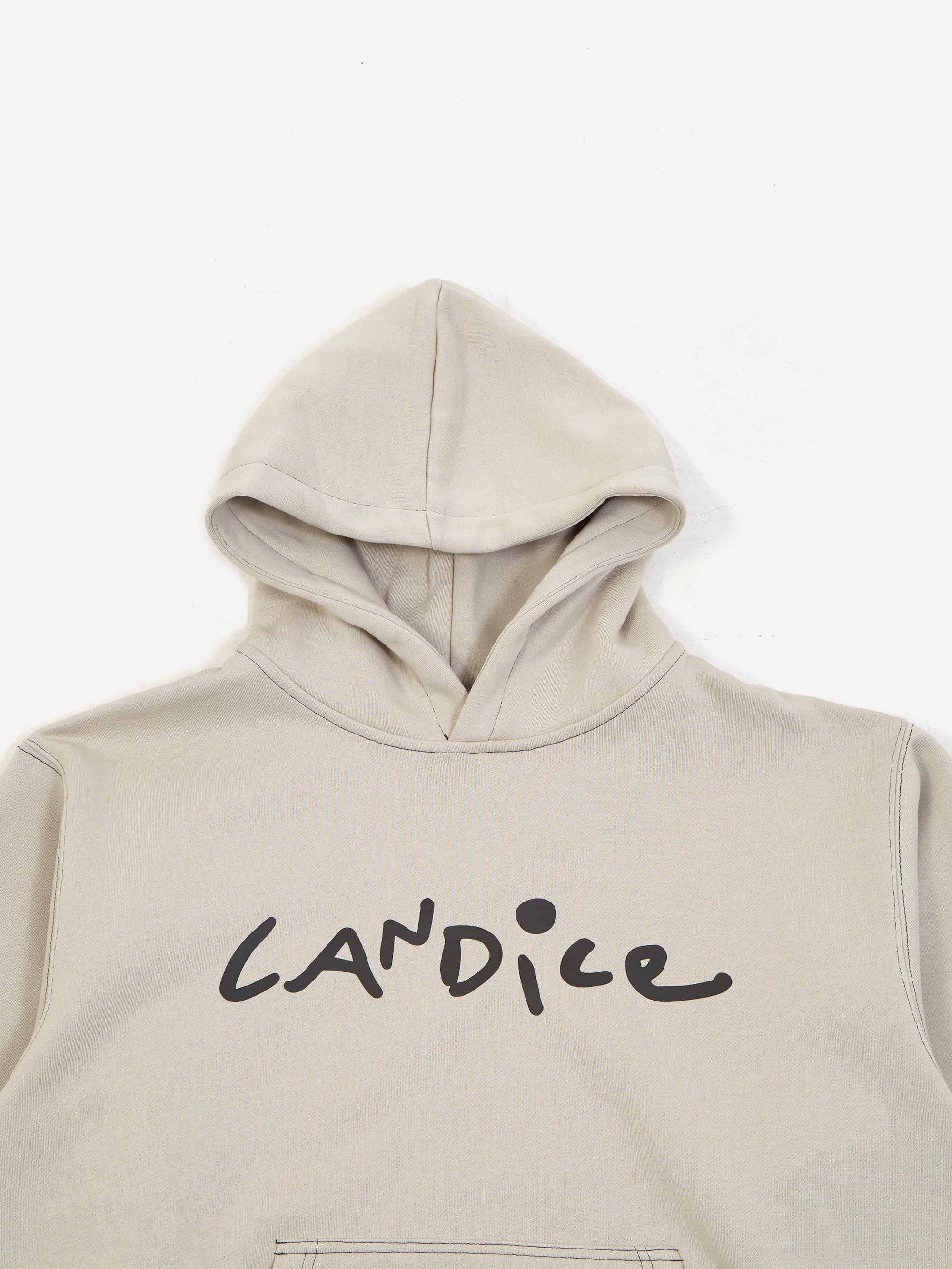 Candice Logo Hoodie - Sand - Image 3