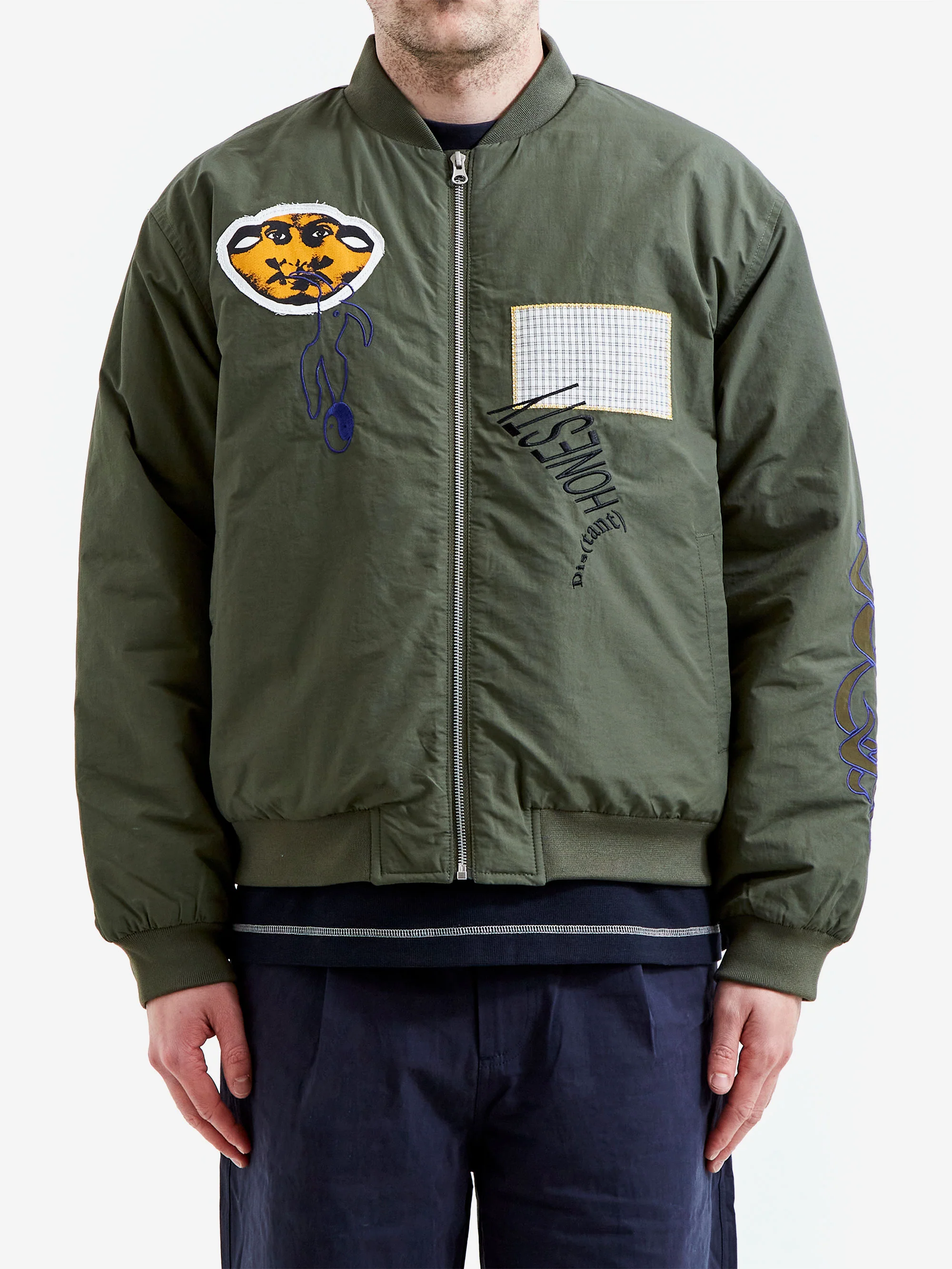 Candice Mirror Bomber Jacket - Green - Image 3