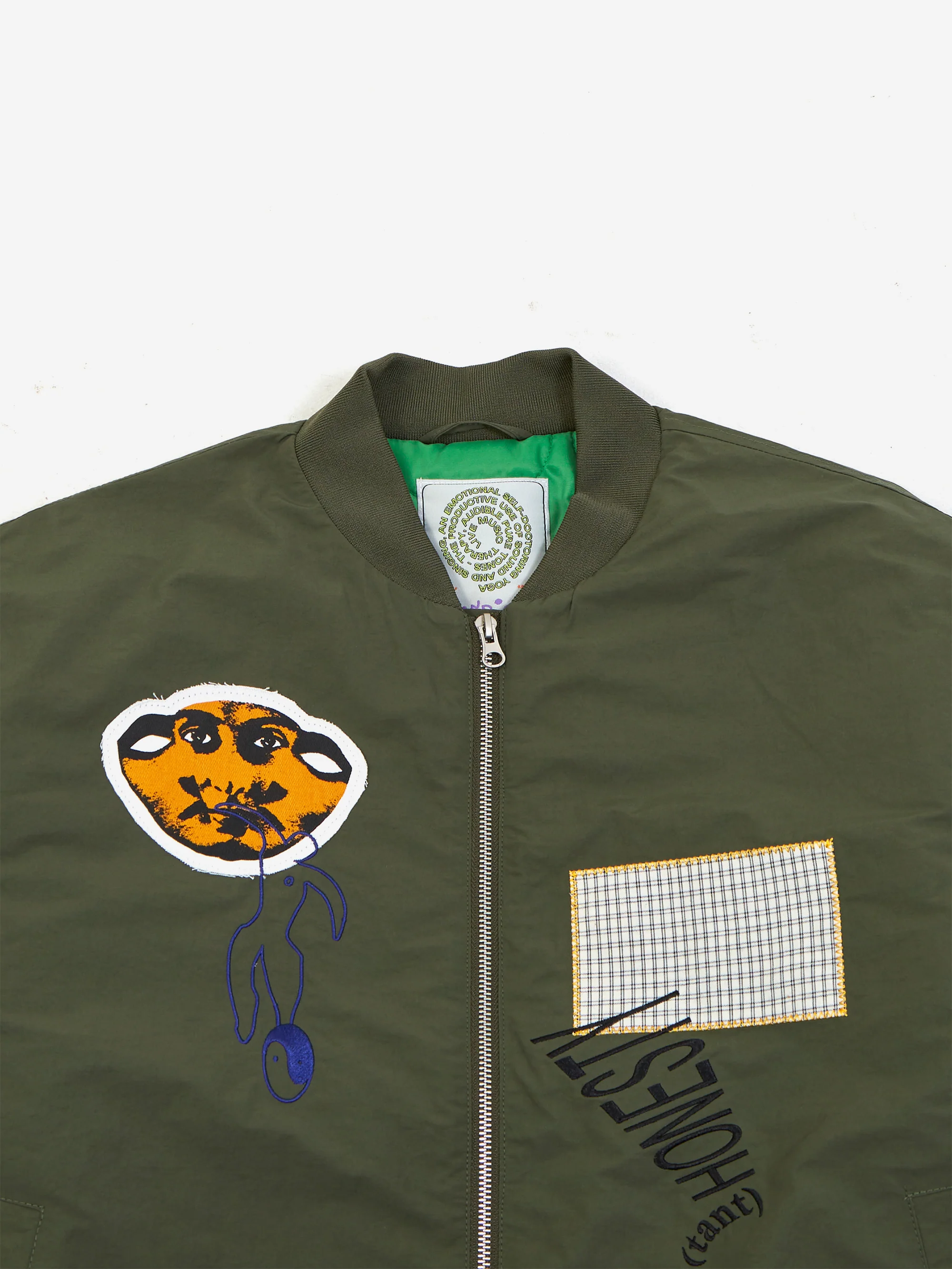 Candice Mirror Bomber Jacket - Green - Image 4