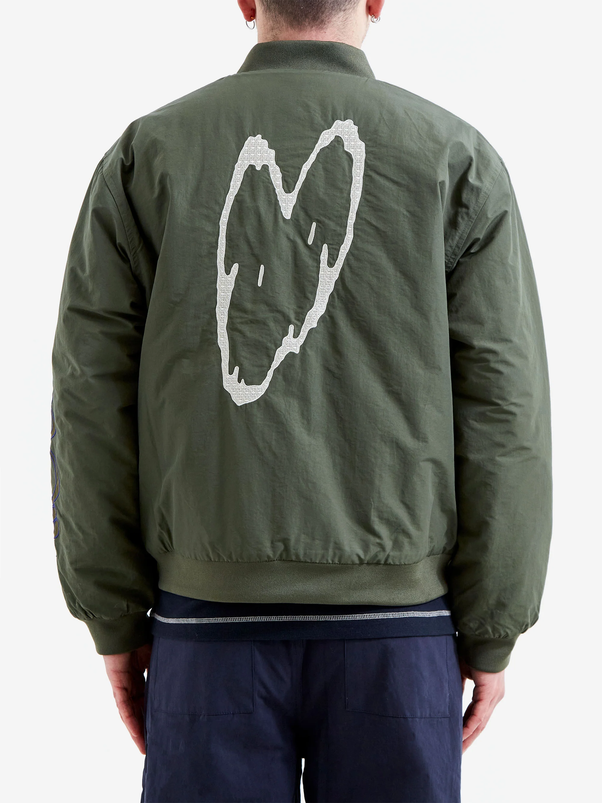 Candice Mirror Bomber Jacket - Green - Image 7