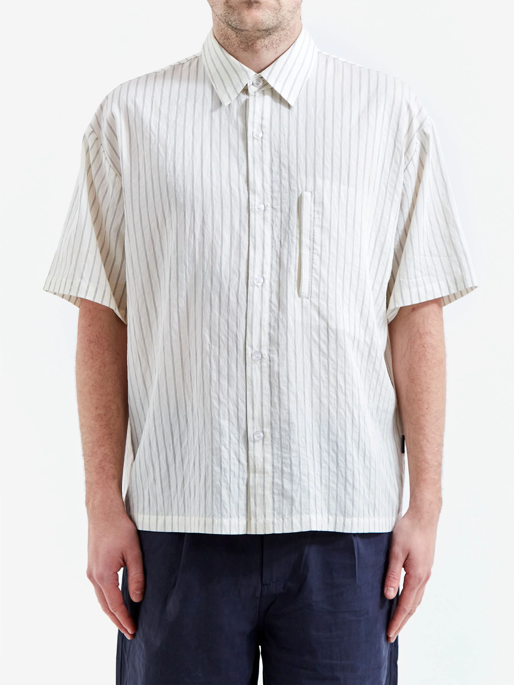 Candice Sensory Striped Shirt - Off White - Image 2