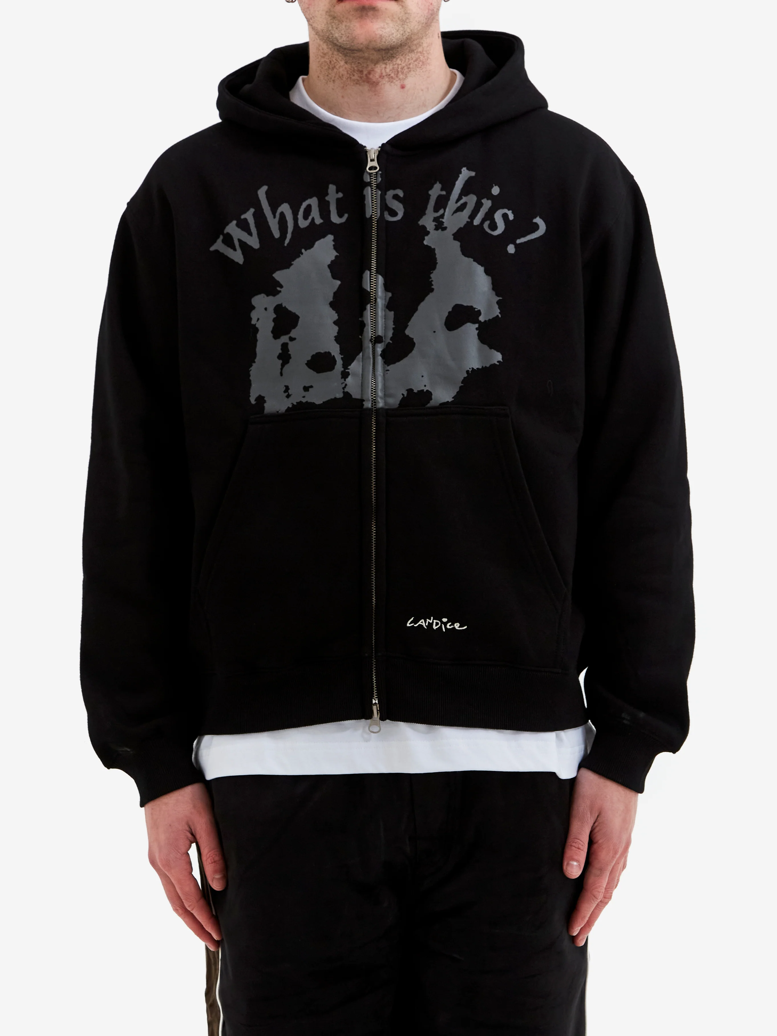 Candice To Play Zip Hoodied Sweater - Black - Image 2