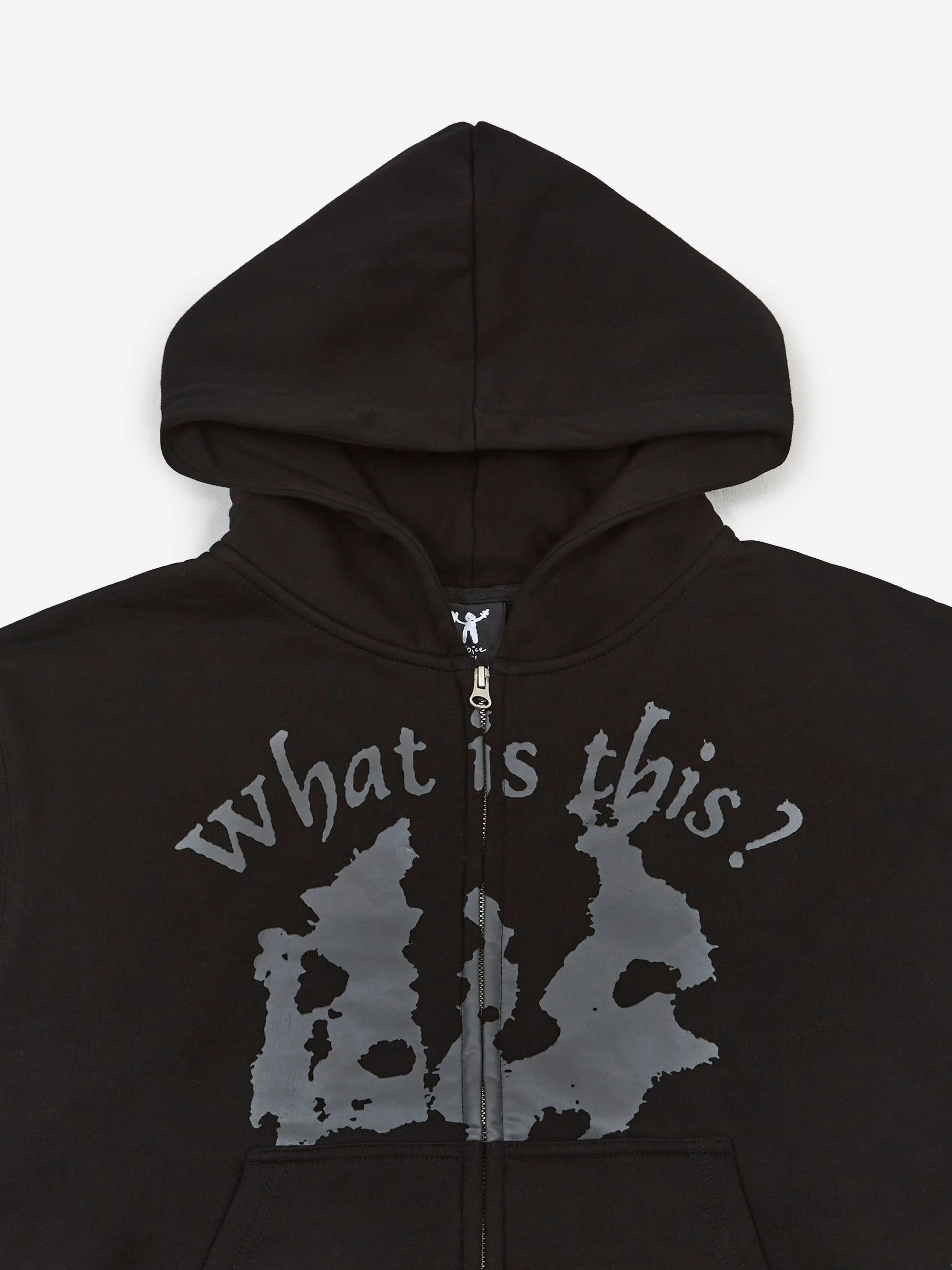Candice To Play Zip Hoodied Sweater - Black - Image 3