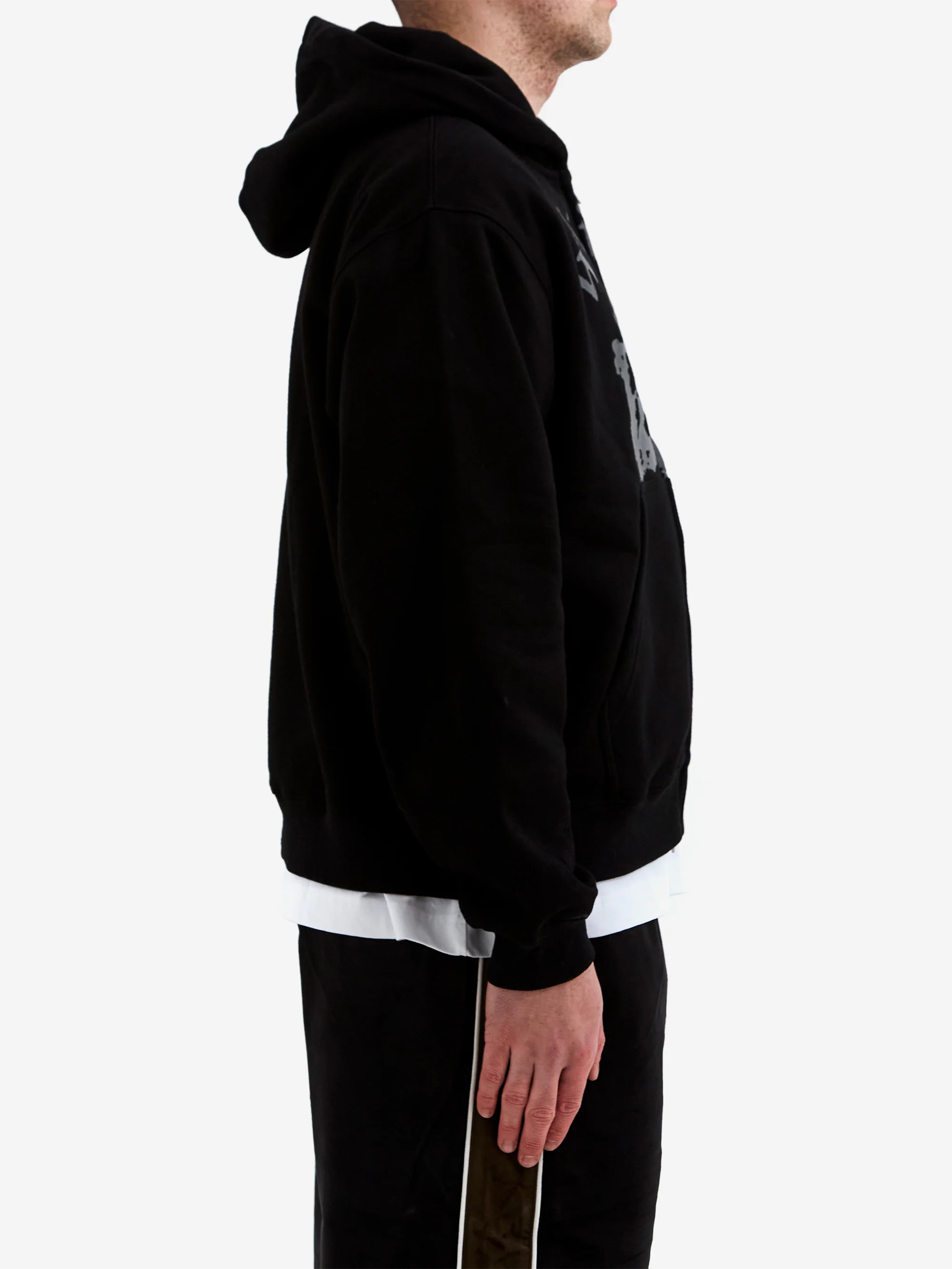 Candice To Play Zip Hoodied Sweater - Black - Image 6