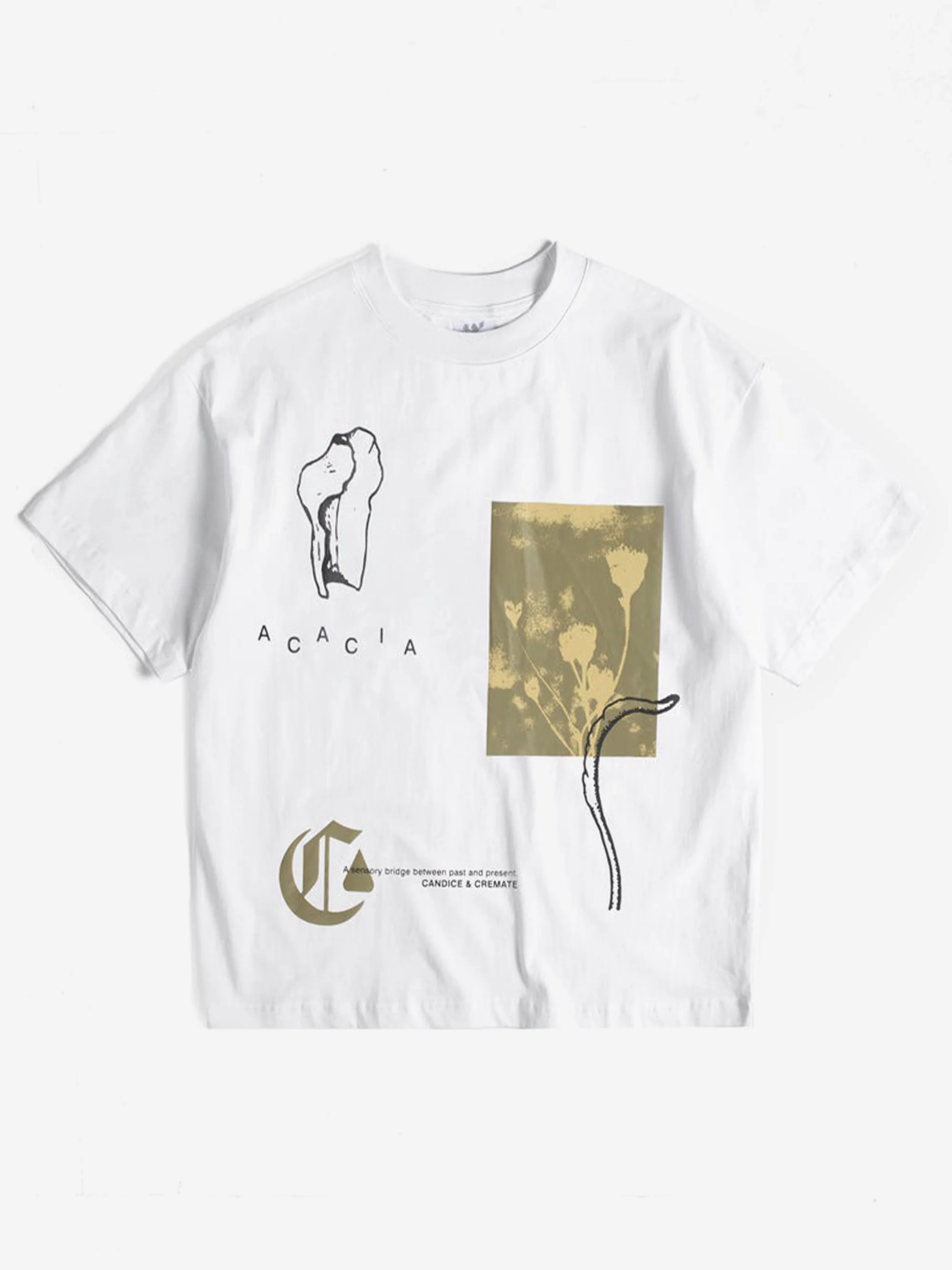 Candice x Cremate Acacia Tee - White