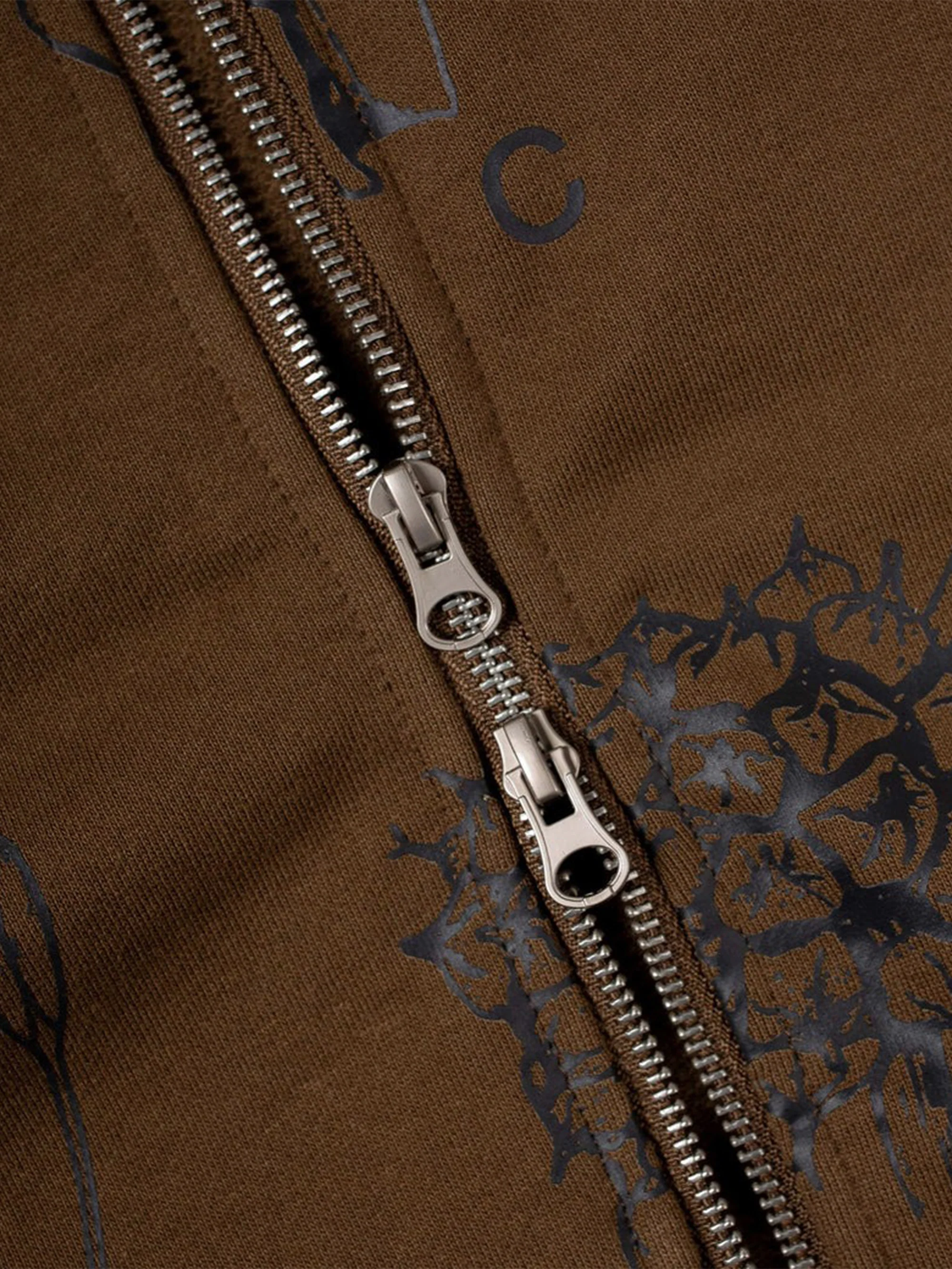 Candice x Cremate Acacia Zip Hoodie - Brown - Image 3