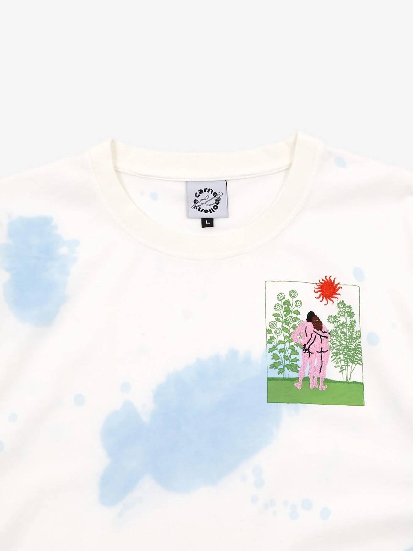 Carne Bollente Growers And Showers Shortsleeve T-Shirt - Blue Tie Dye Blue Tie Dye Large Mens SS22