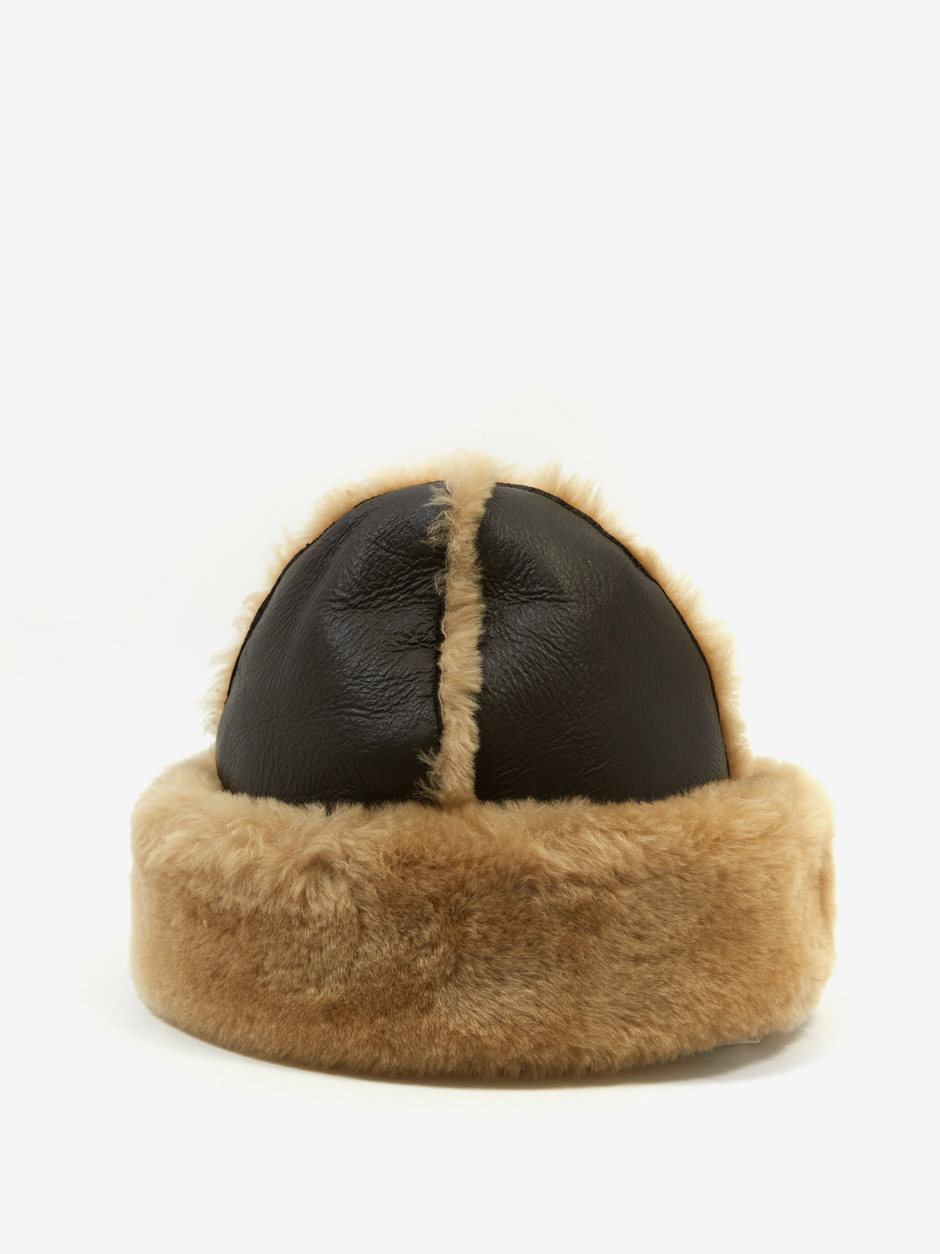 Cawley Leather Back Straight Hair Seam Out Cap - Chocolate/Tan
