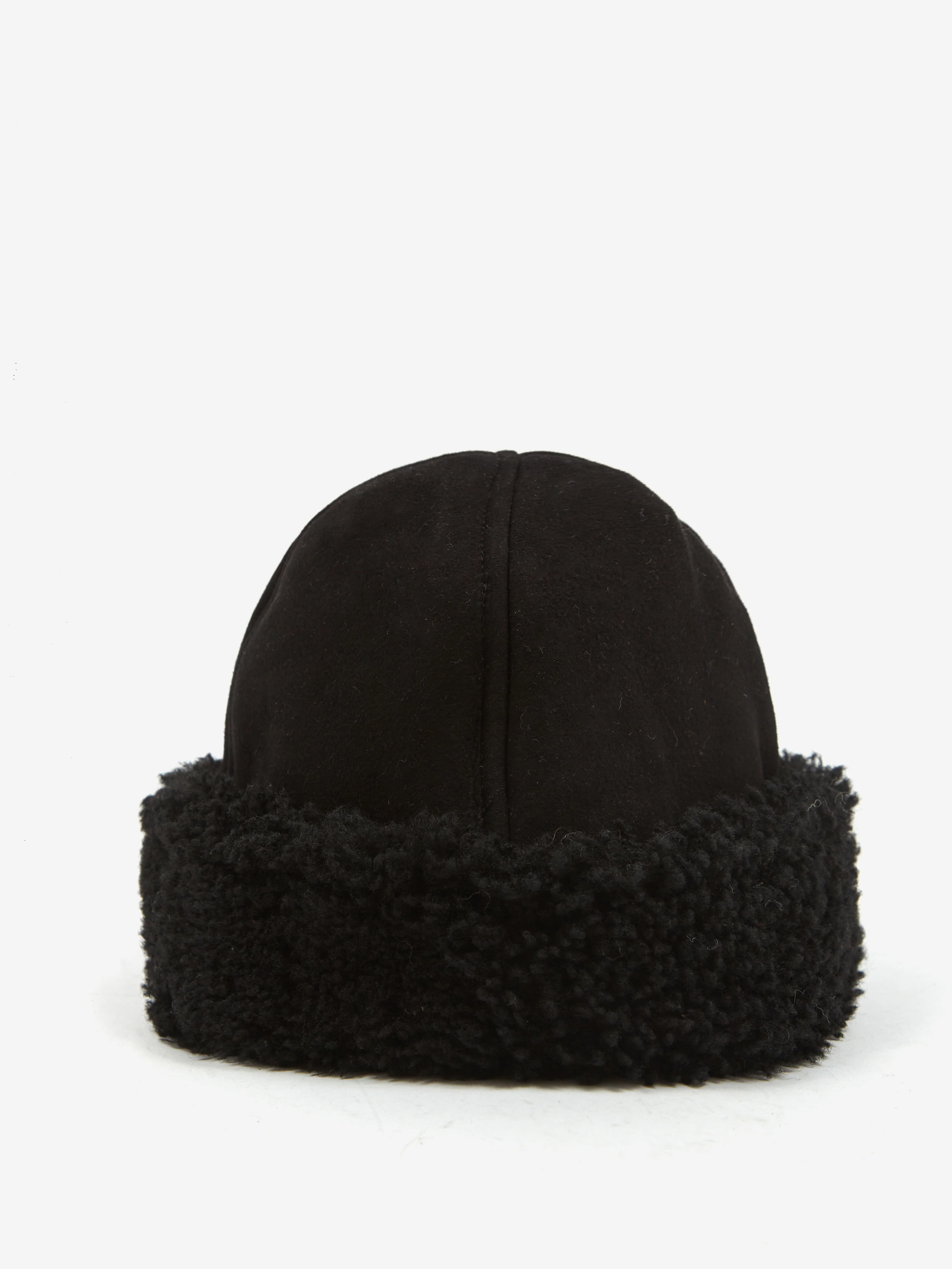 Cawley Suede Back Curly Hair Cap - Black - Image 2