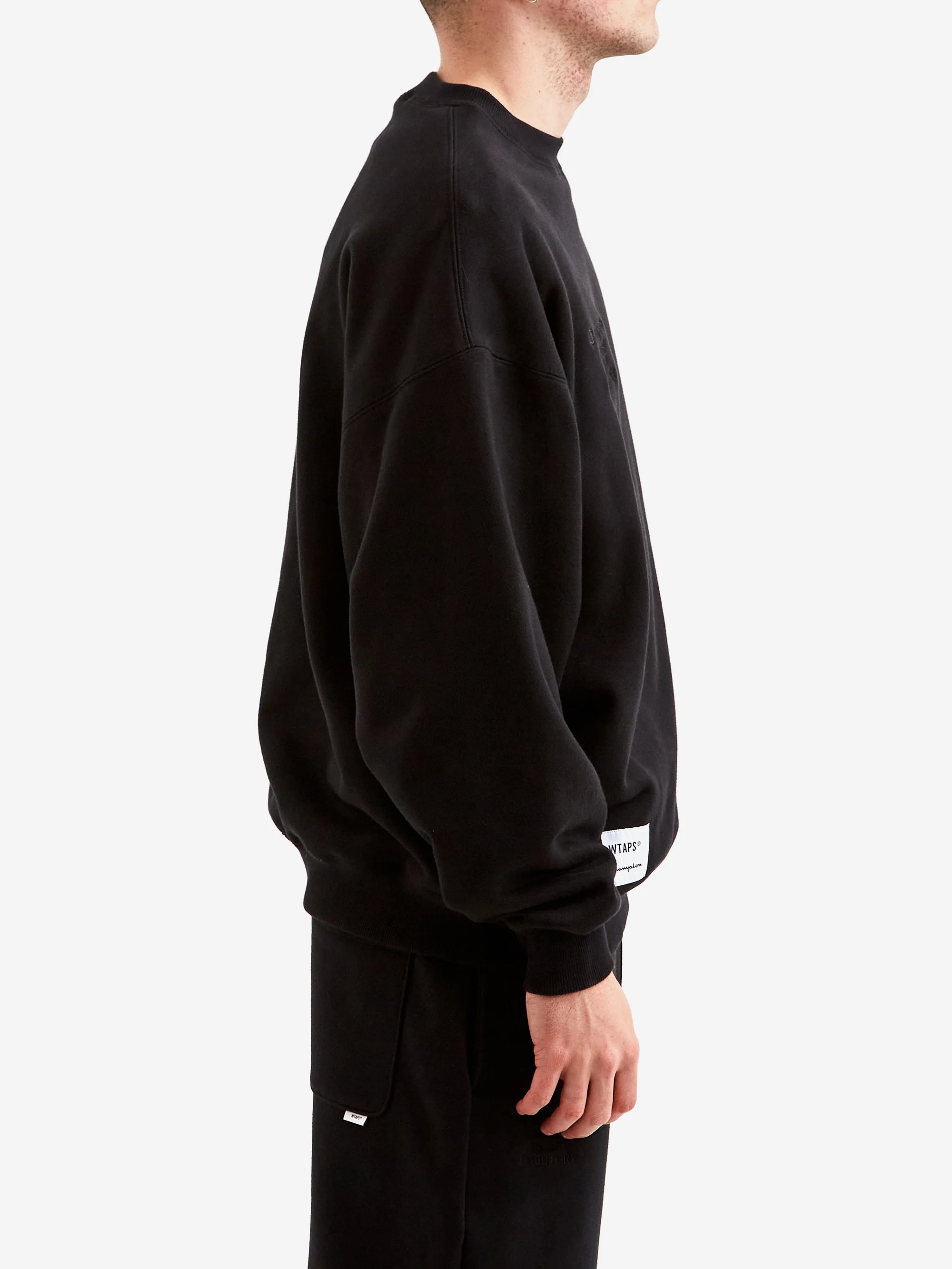 Champion x WTAPS Crewneck Sweatshirt - Black - Image 5