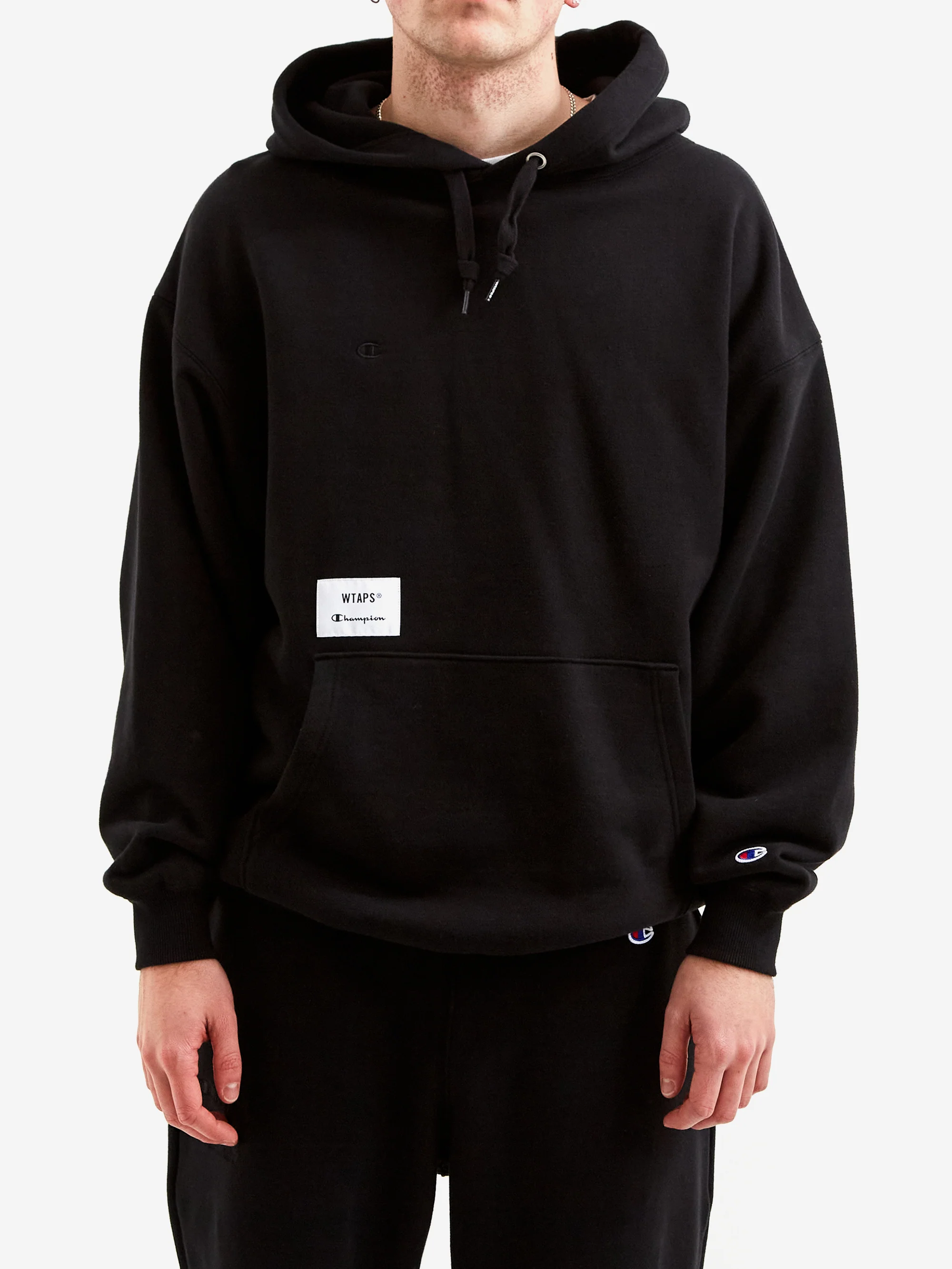 Champion x WTAPS Hooded Sweatshirt - Black - Image 2