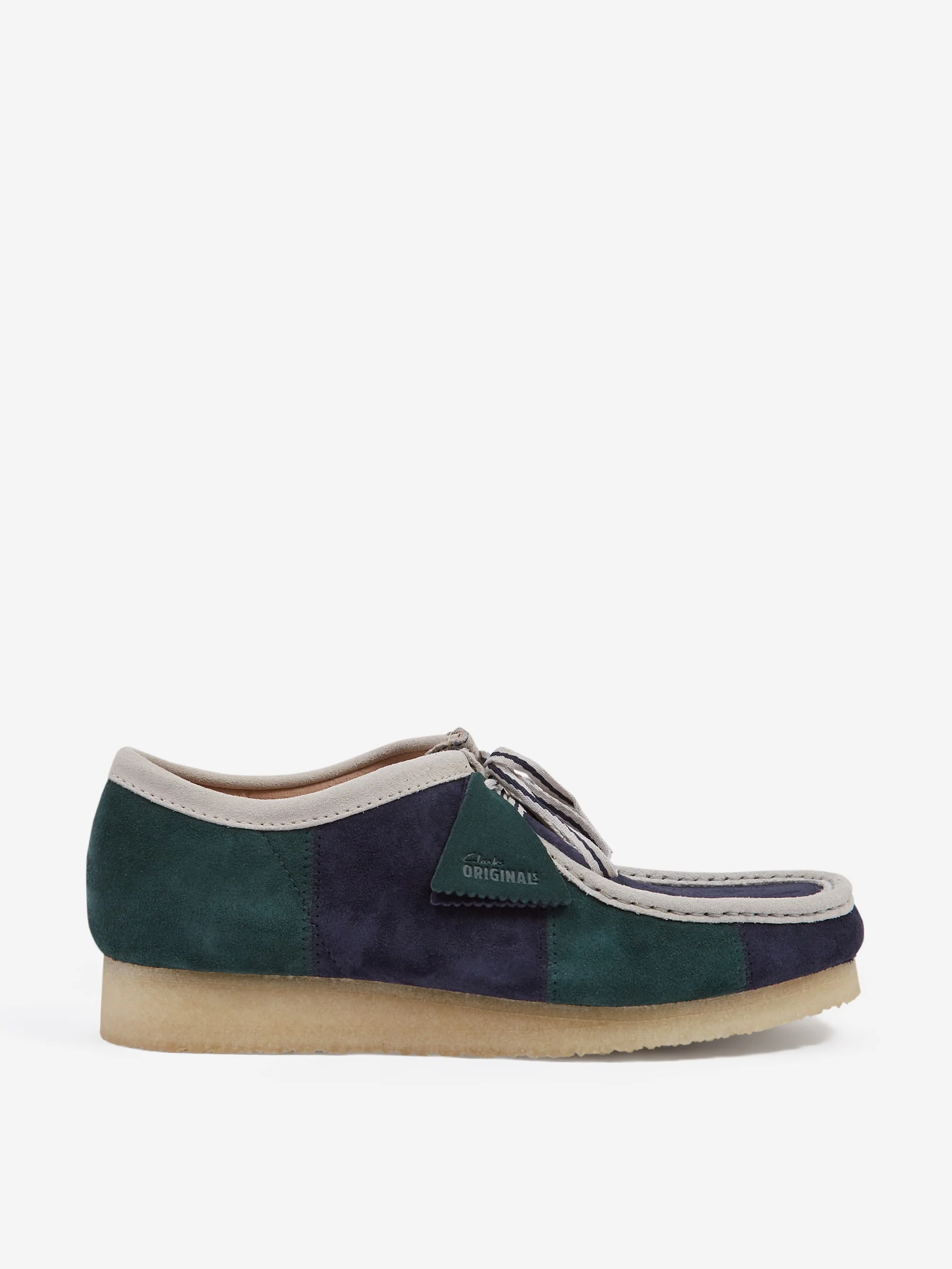 Clarks Originals Wallabee - Blue/Green Stripe