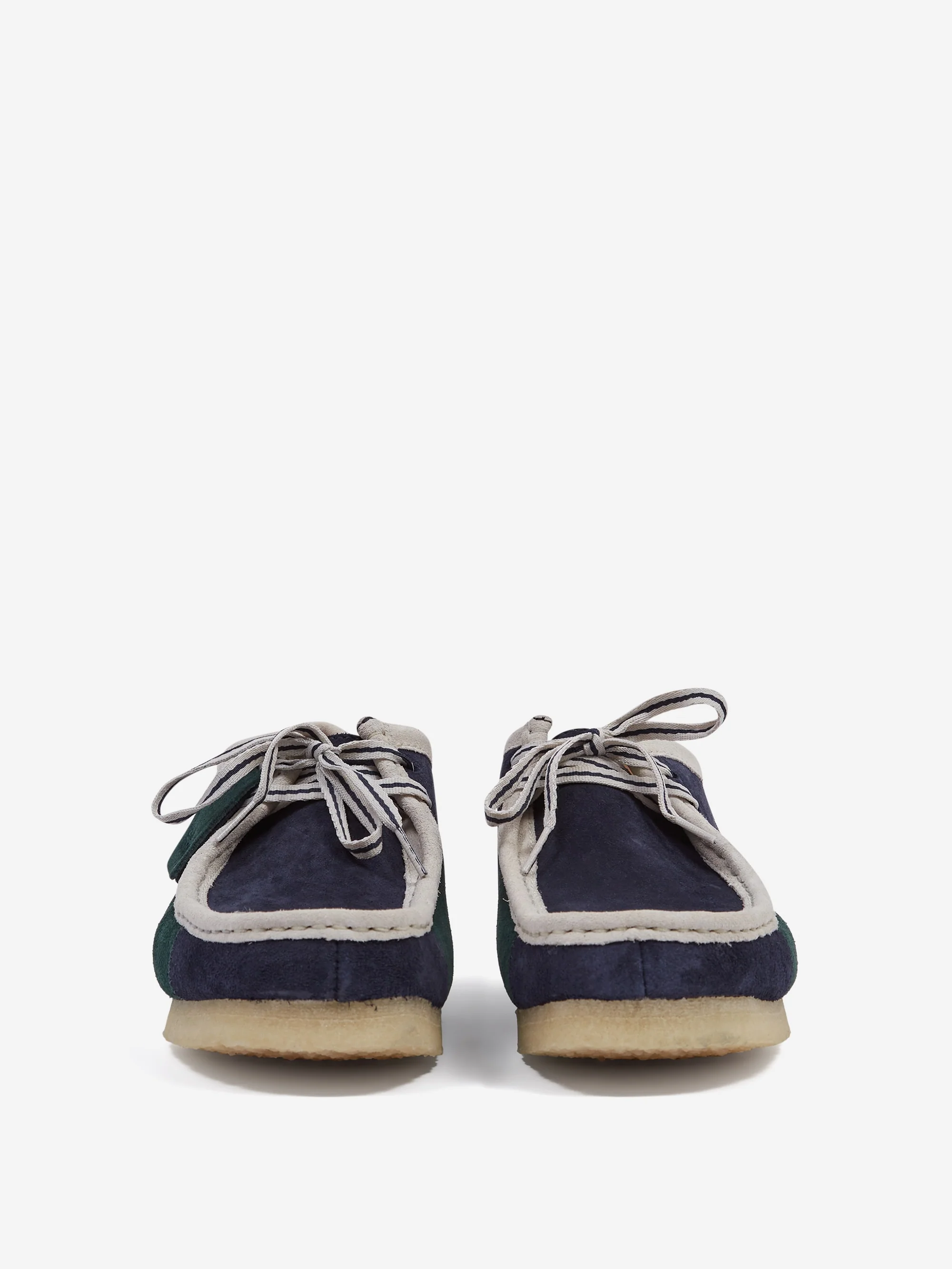Clarks Originals Wallabee - Blue/Green Stripe - Image 3