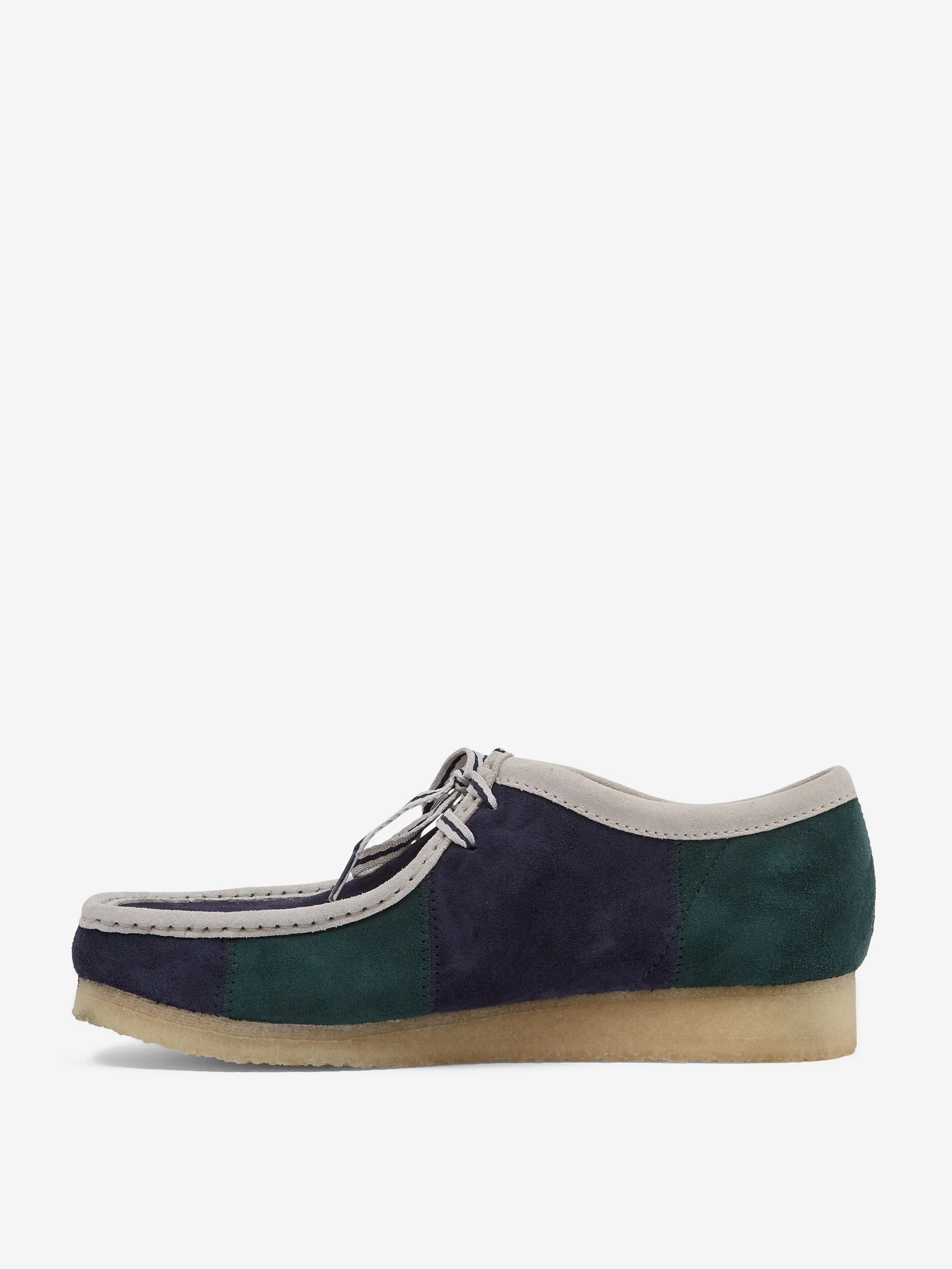 Clarks Originals Wallabee - Blue/Green Stripe - Image 4