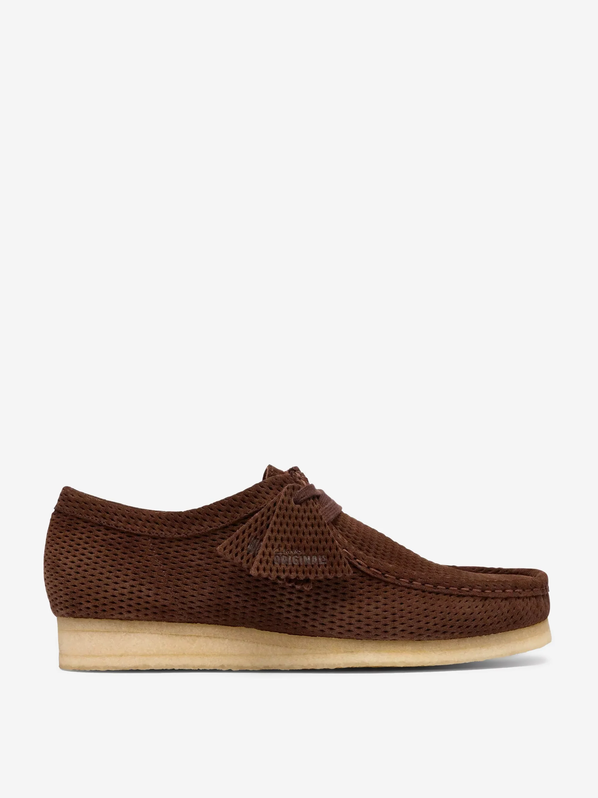 Clarks Originals Wallabee - Dark Brown Perforated