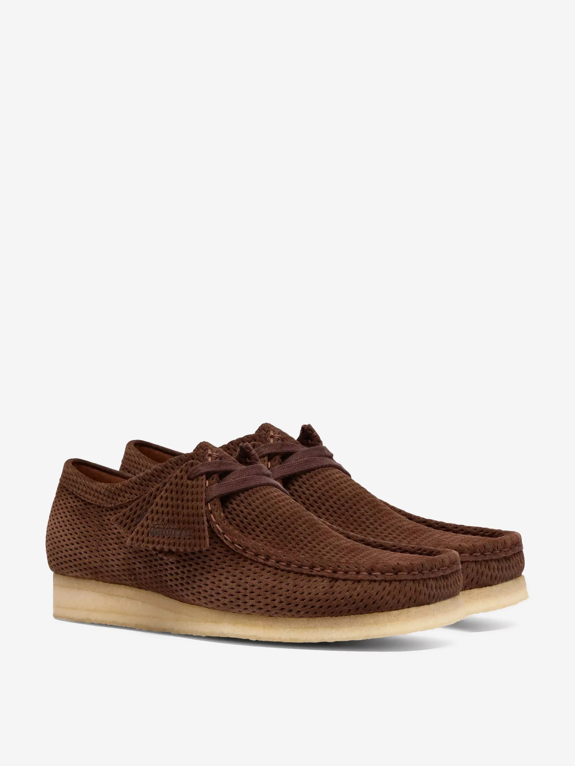 Clarks Originals Wallabee - Dark Brown Perforated - Image 2