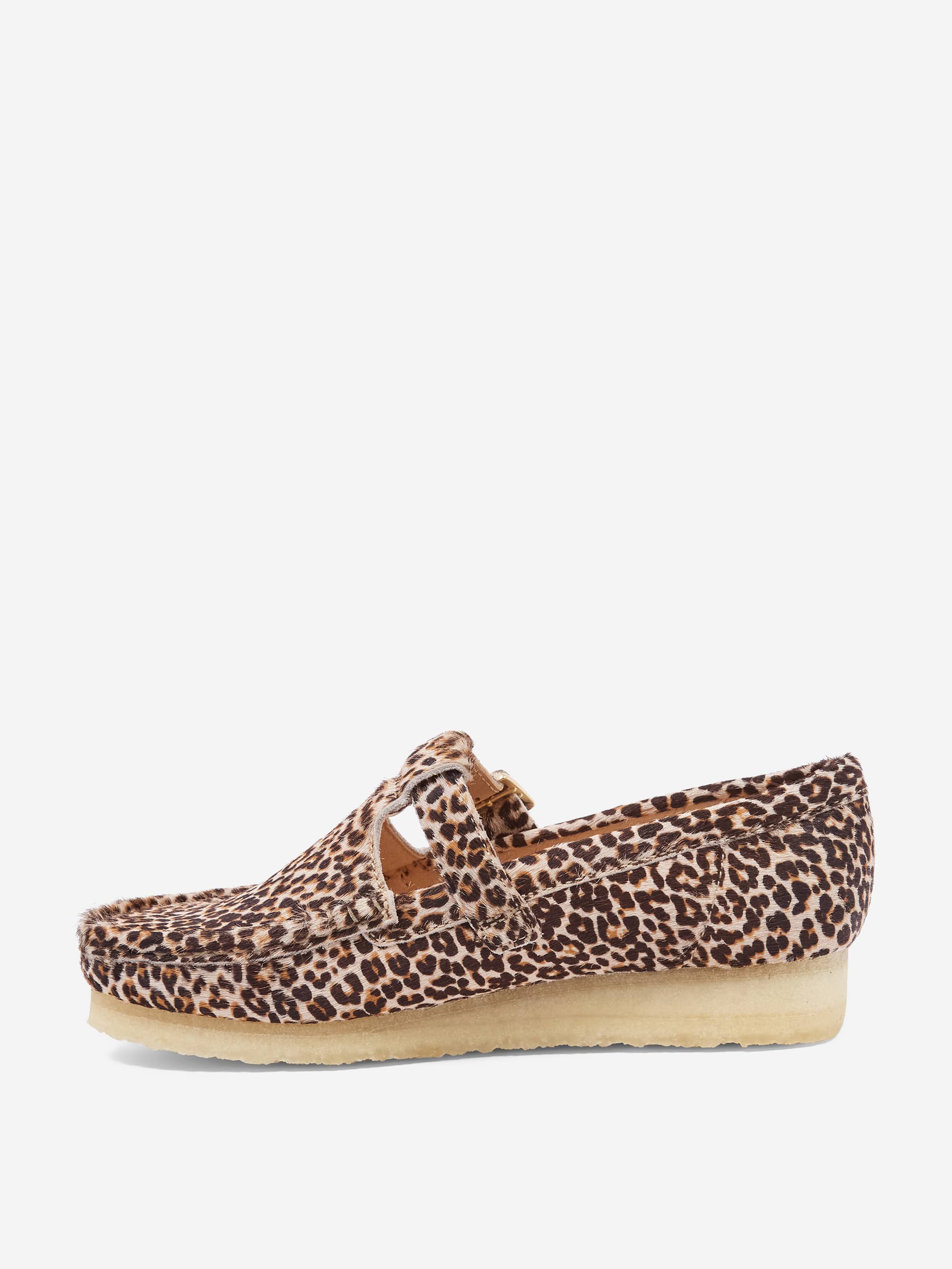 Clarks Originals Wallabee T-Bar W - Leopard Print - Image 3